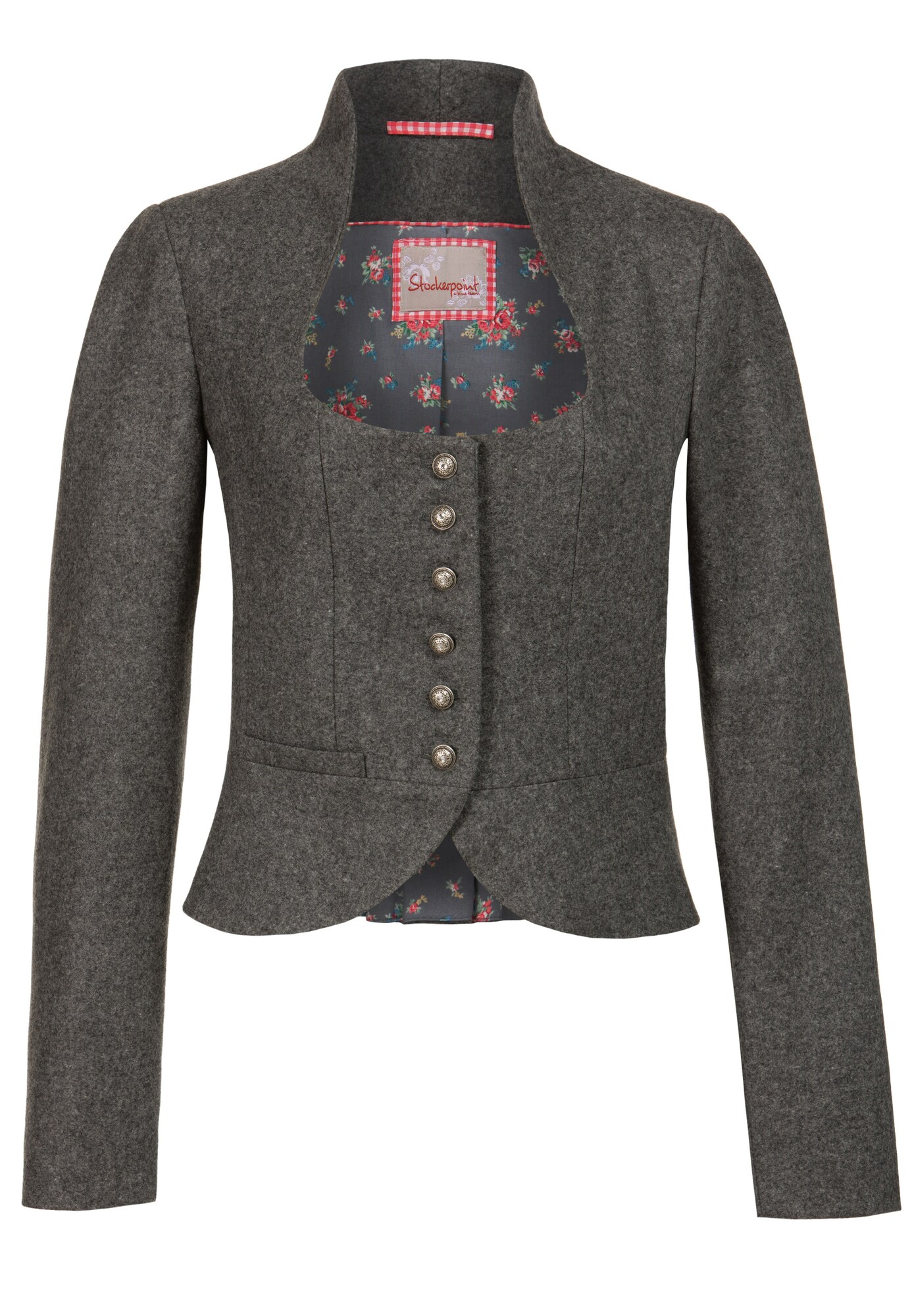 Stockerpoint Dames Klederdrachtjas Sulmona Basaltgrijs stockerpoint kopen in de aanbieding