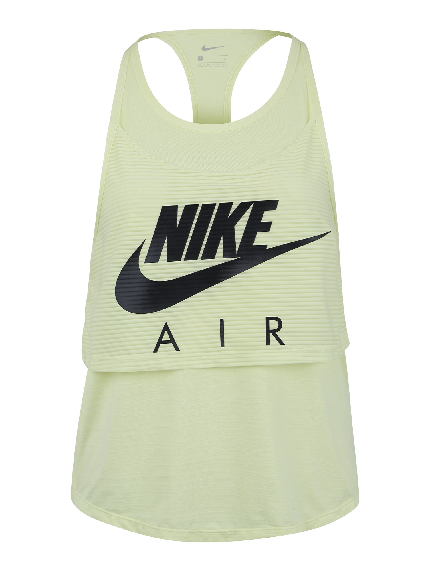Nike Dames Functioneel Shirt Air Tank Gx Geel Zwart nike kopen in de aanbieding