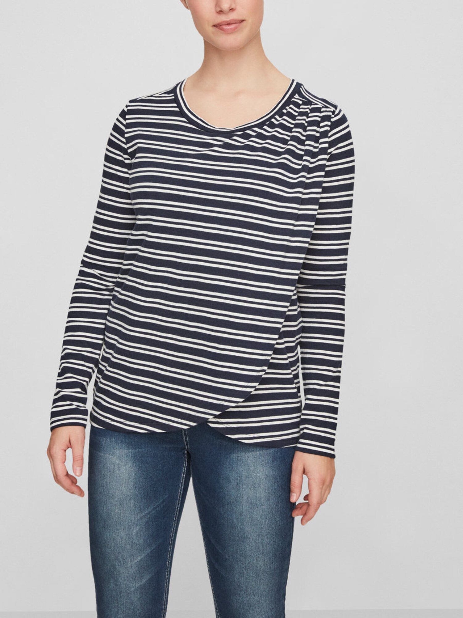 Mamalicious Dames Blouse Blauw mamalicious kopen in de aanbieding