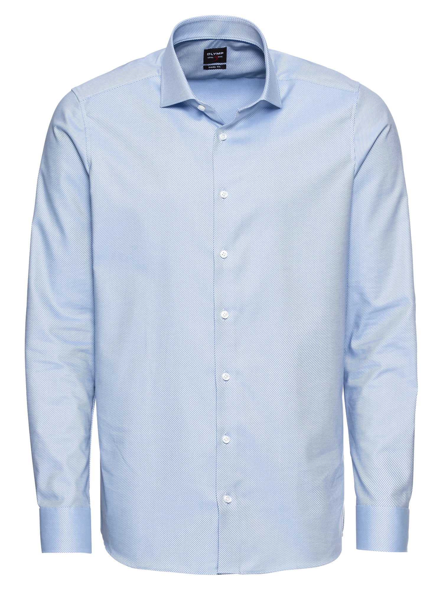 OLYMP Dalykinio stiliaus marškiniai šviesiai mėlyna / balta