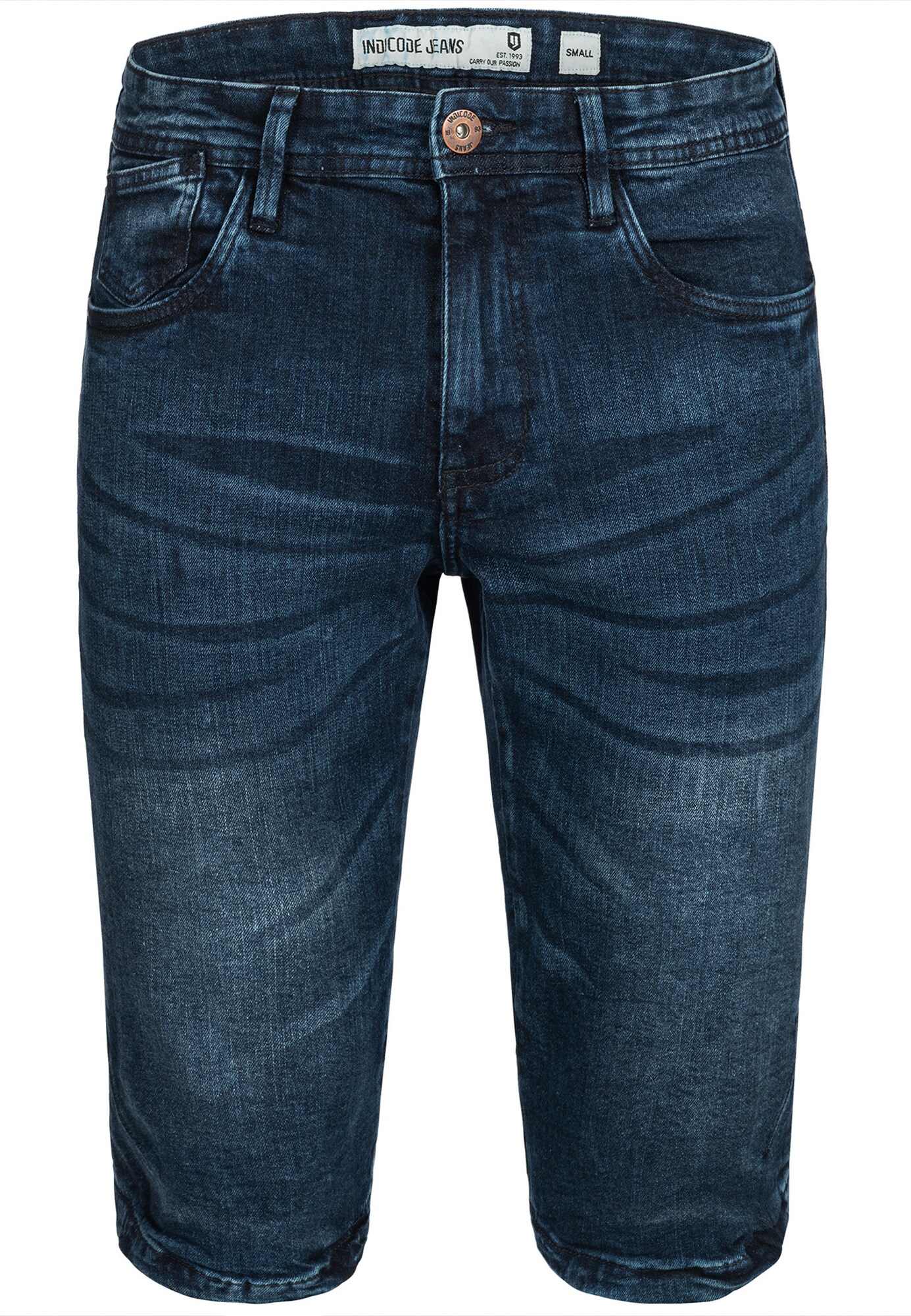 Indicode Jeans Heren Broek Jaspar Donkerblauw indicode jeans kopen in de aanbieding
