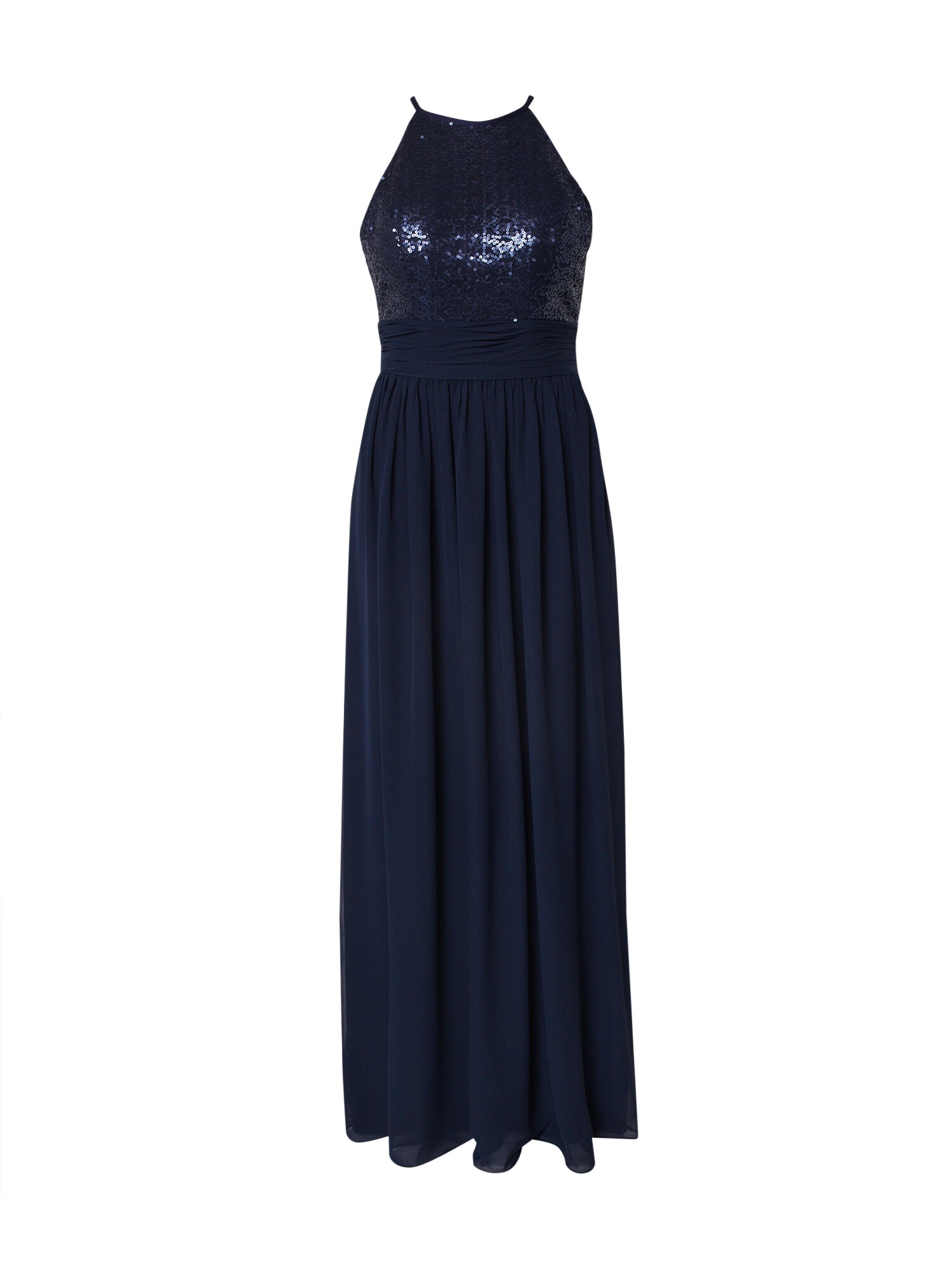 STAR NIGHT Vakarinė suknelė 'long dress (american cut) chiffon & sequins'  tamsiai mėlyna