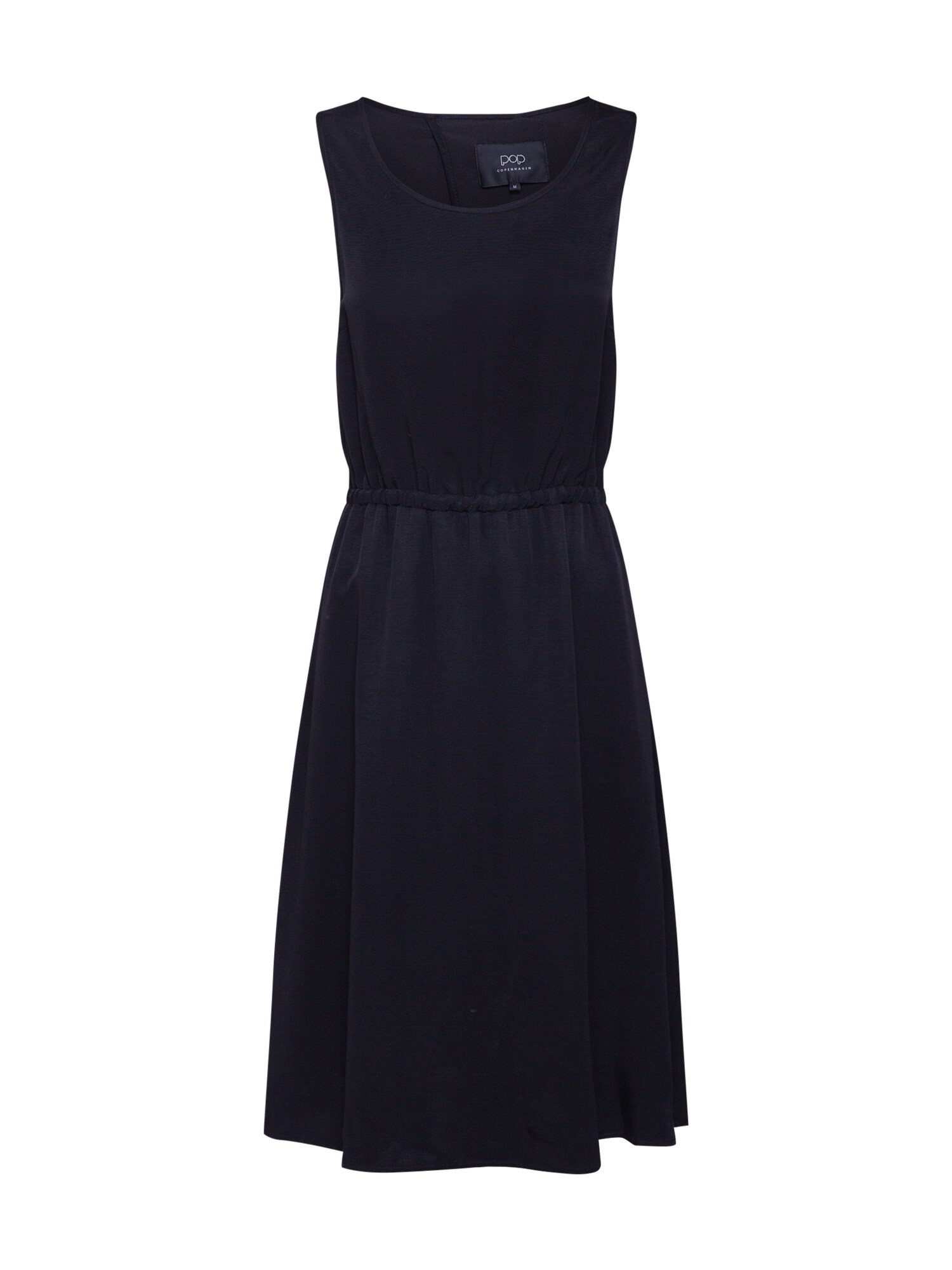 Pop Copenhagen Kokteilinė suknelė 'Metallic Midi Flare Dress'  juoda