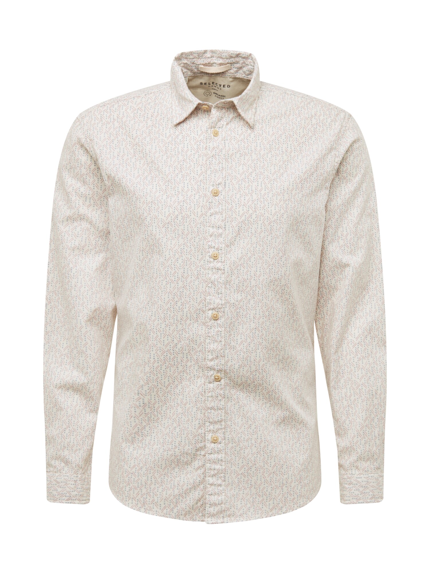 SELECTED HOMME Hemd ''''BLUE'''' beige / mischfarben