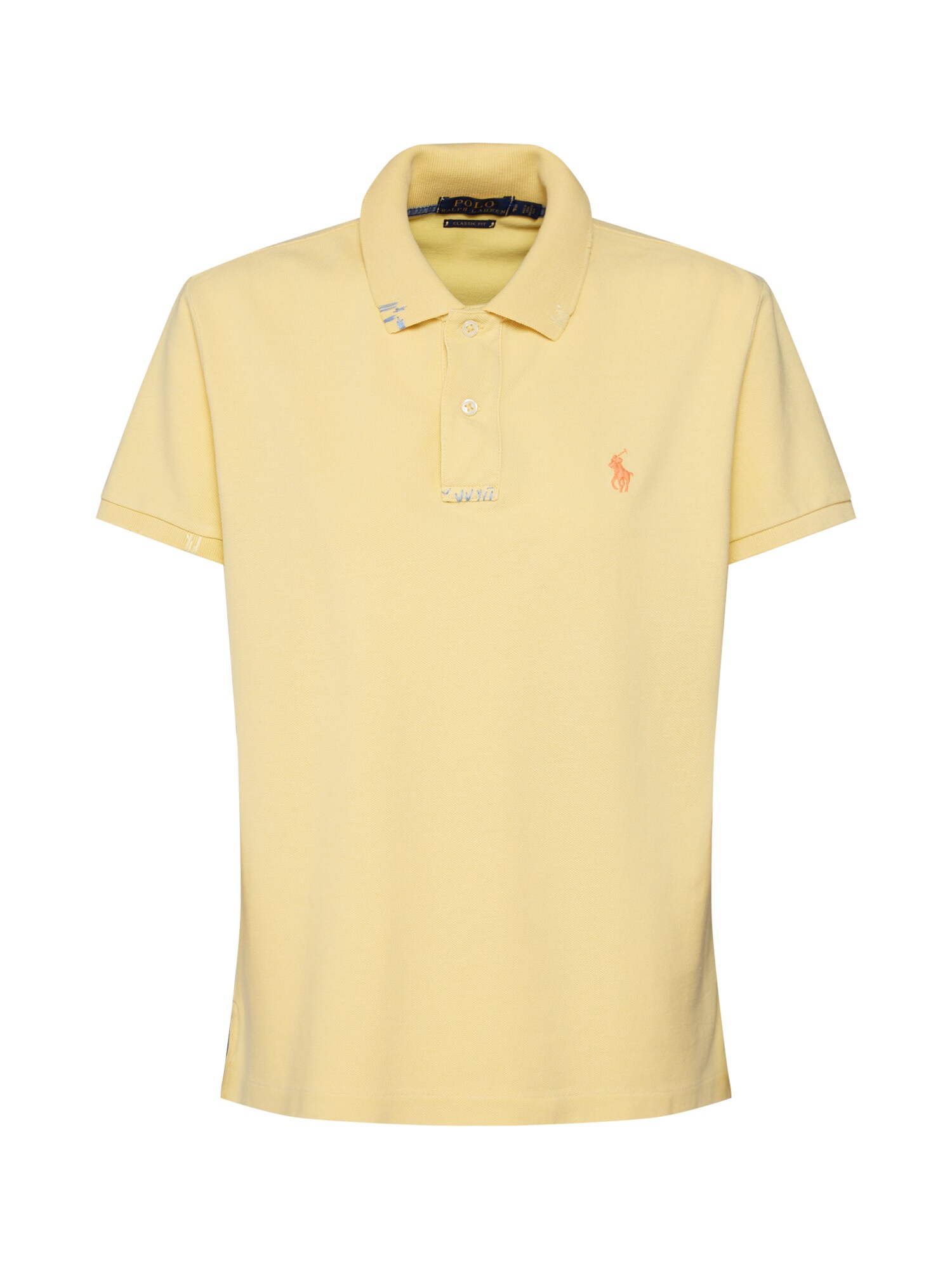 Polo Ralph Lauren Dames Shirt Fit Rm Classic Short Sleeve Knit Geel polo ralph lauren kopen in de aanbieding