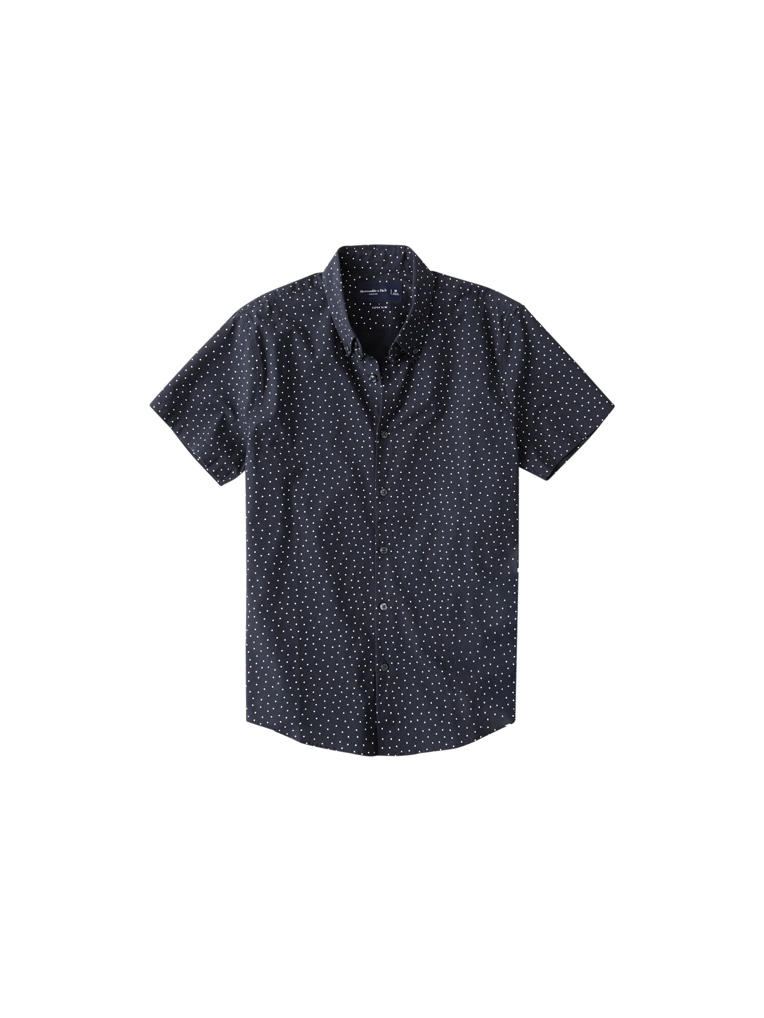 Abercrombie & Fitch Dalykiniai marškiniai  tamsiai mėlyna / balta
