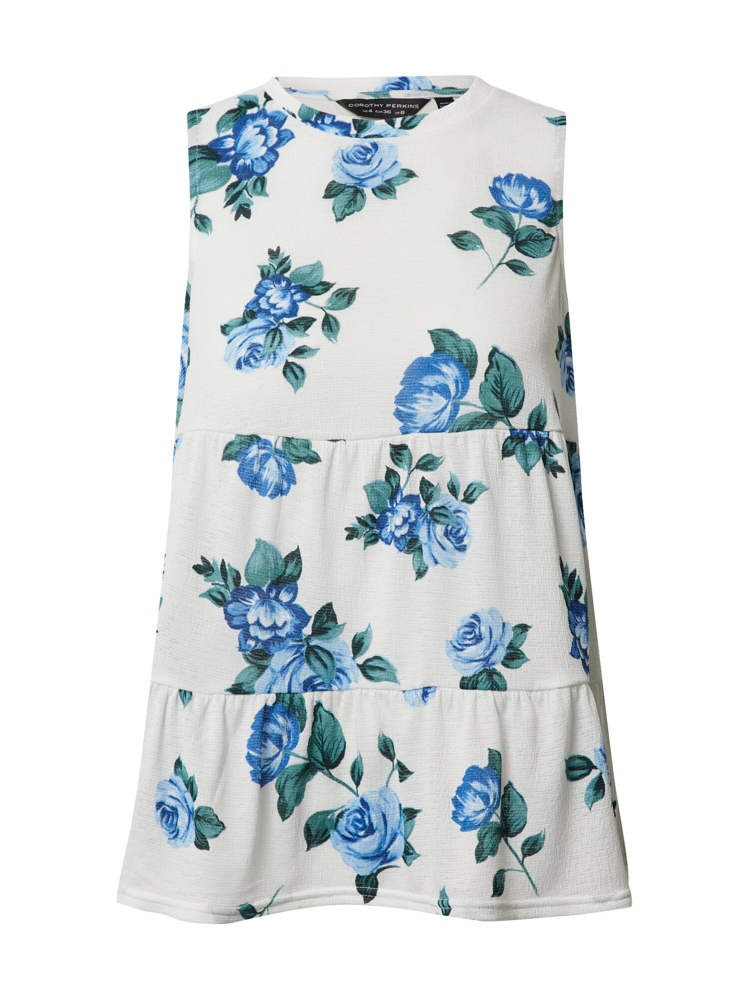 Dorothy Perkins Palaidinė be rankovių  mėlyna / balta