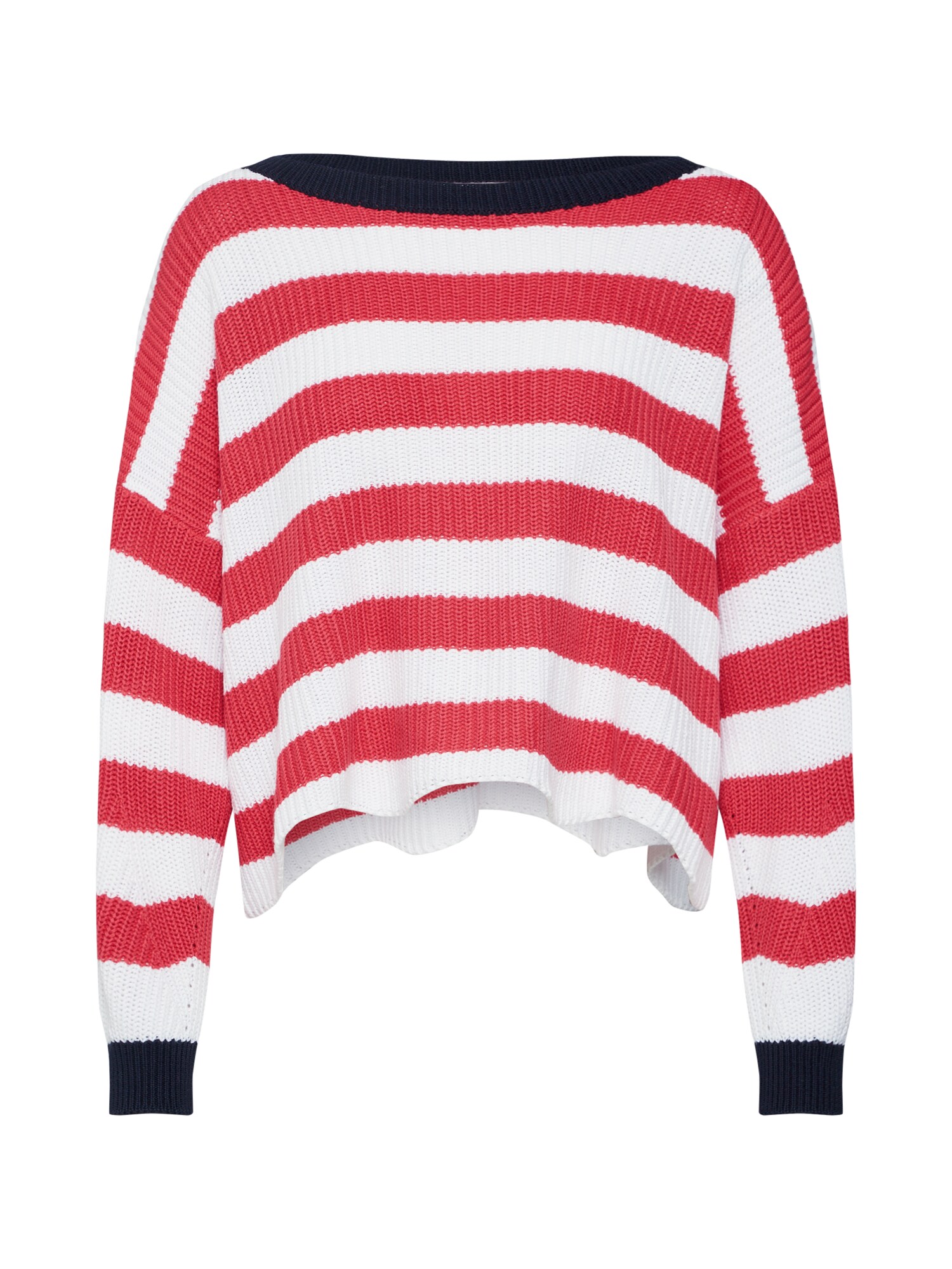 Only Dames Trui Onlhilde Ls Stripe Pullover Cc Knt Rood Wit only kopen in de aanbieding