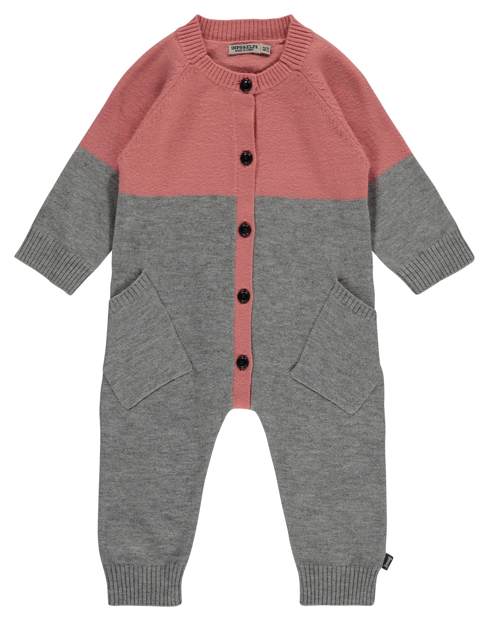 Impselfs Jongens Rompertjebody Grijs Rose impselfs kopen in de aanbieding