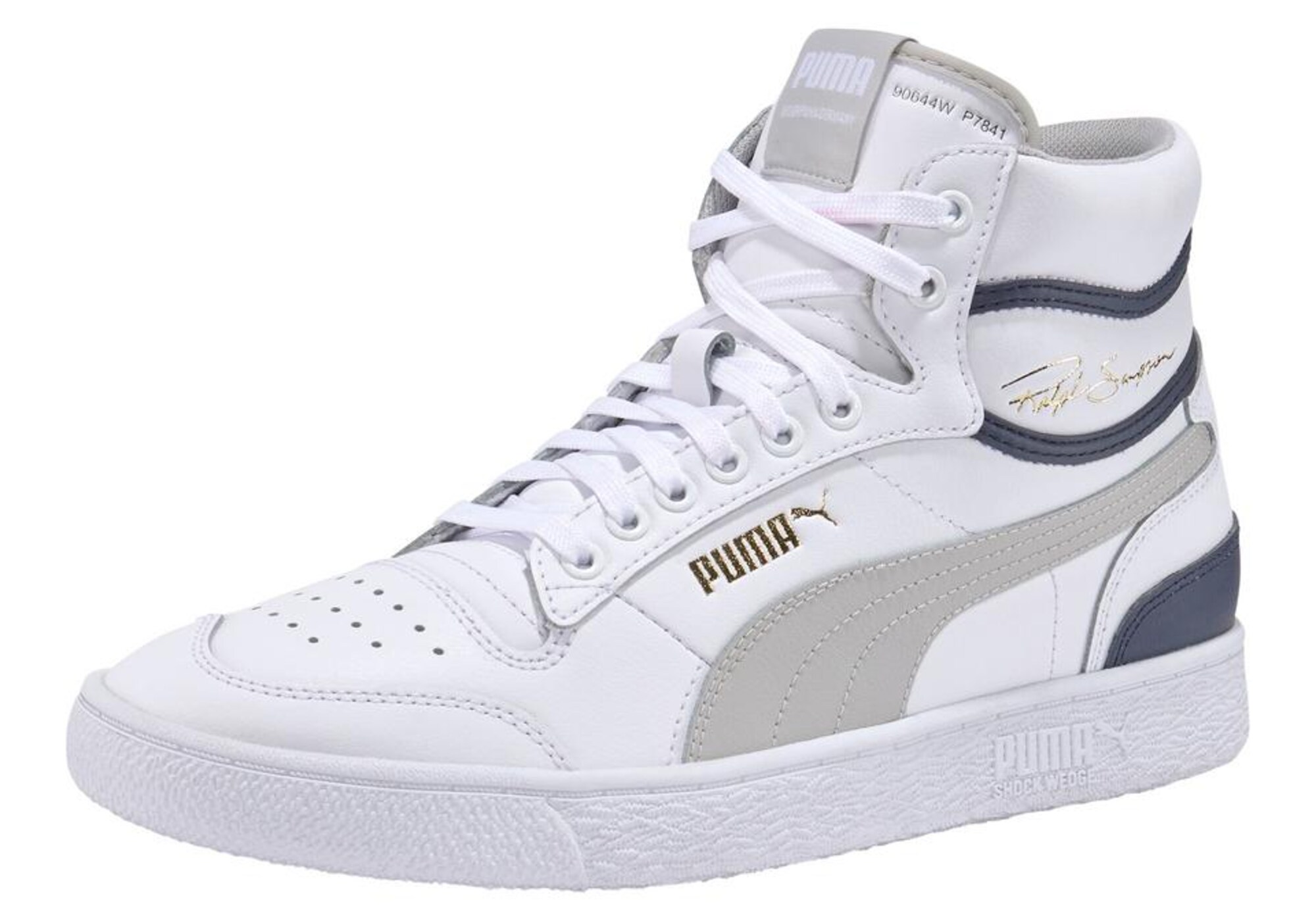 PUMA Sportbačiai su auliuku 'Ralph Sampson'  šviesiai pilka / balta / smėlio