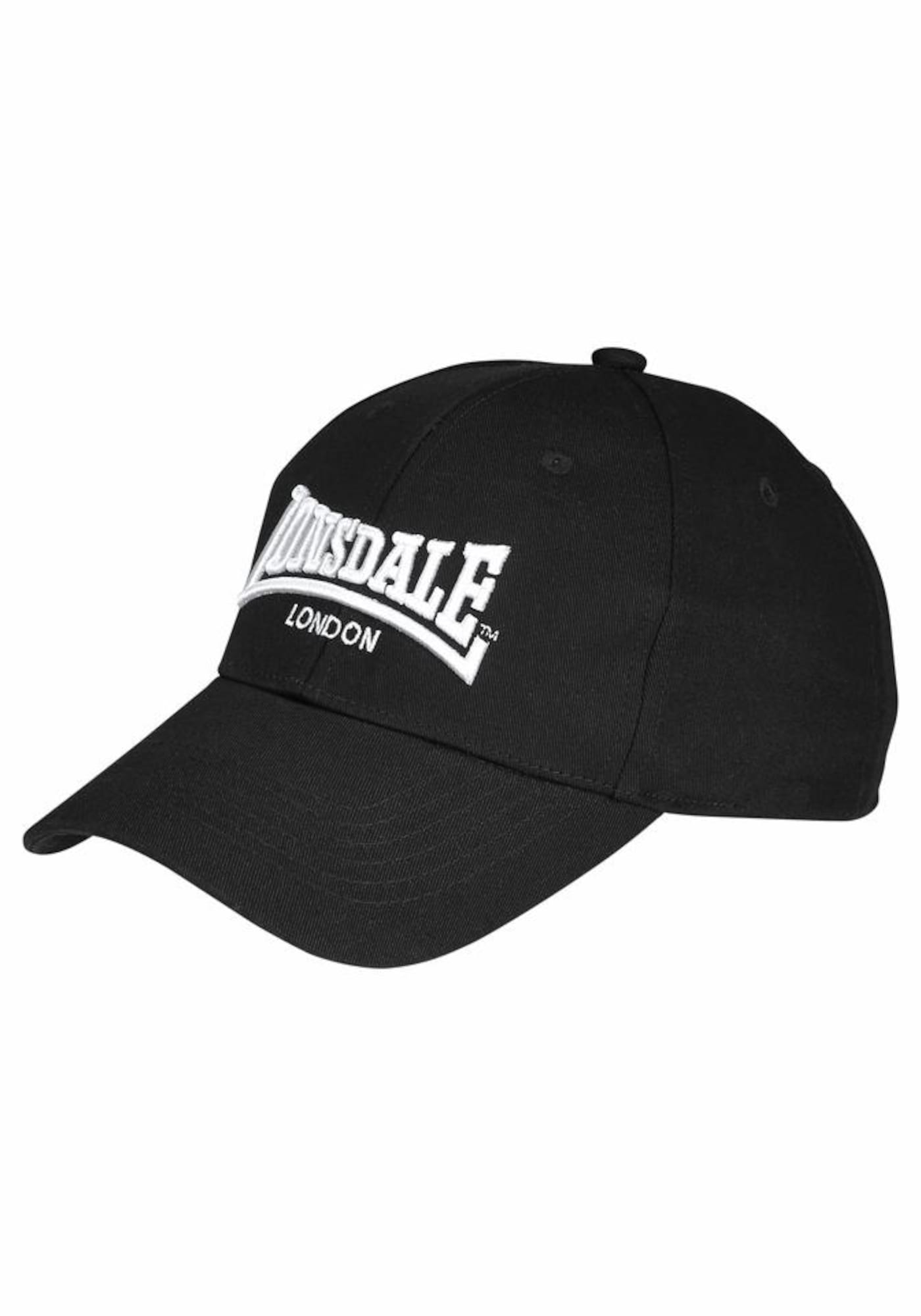 LONSDALE Șapcă Wigston  negru / alb