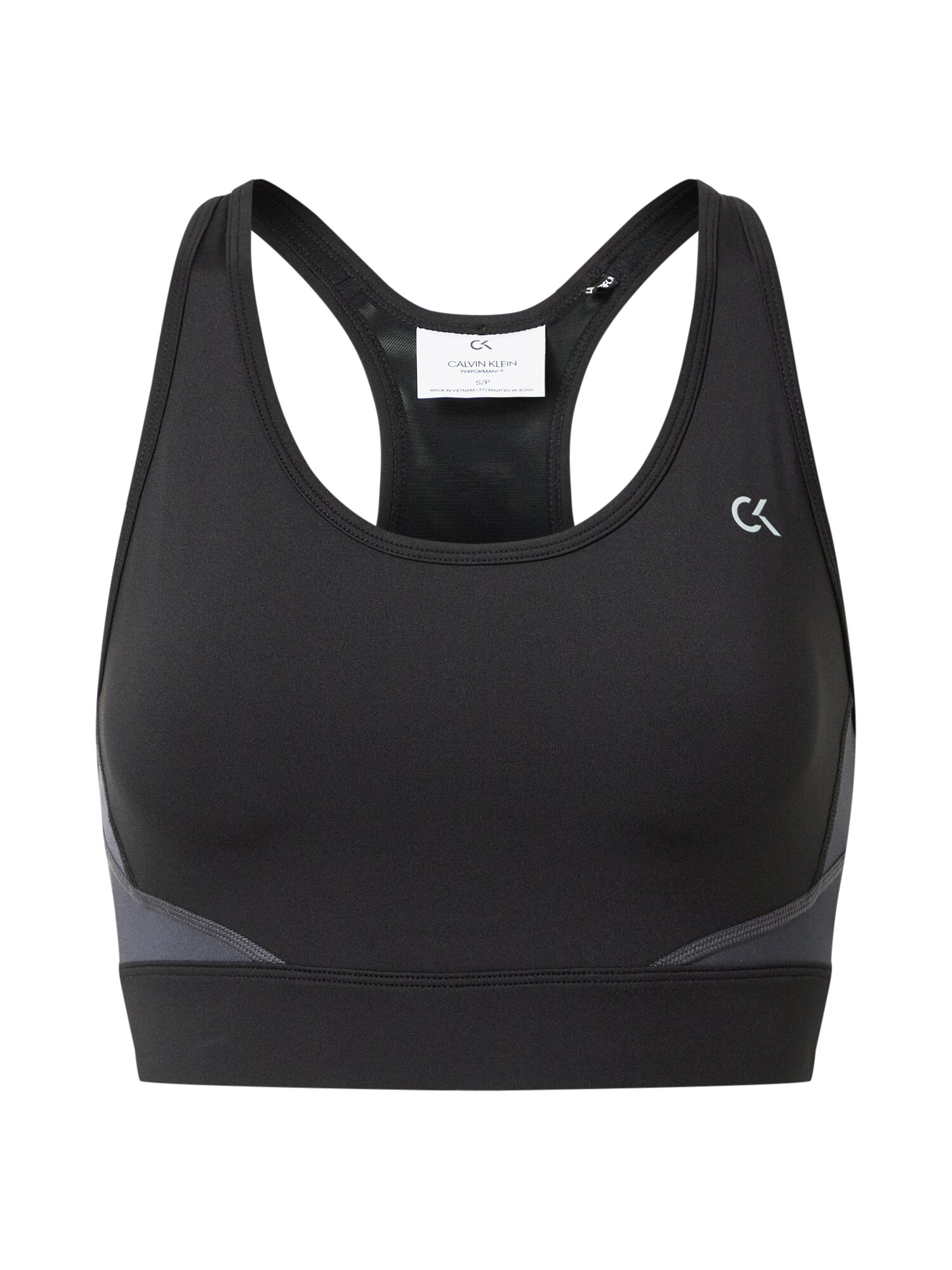 Calvin Klein Performance Sportinė liemenėlė  juoda / pilka