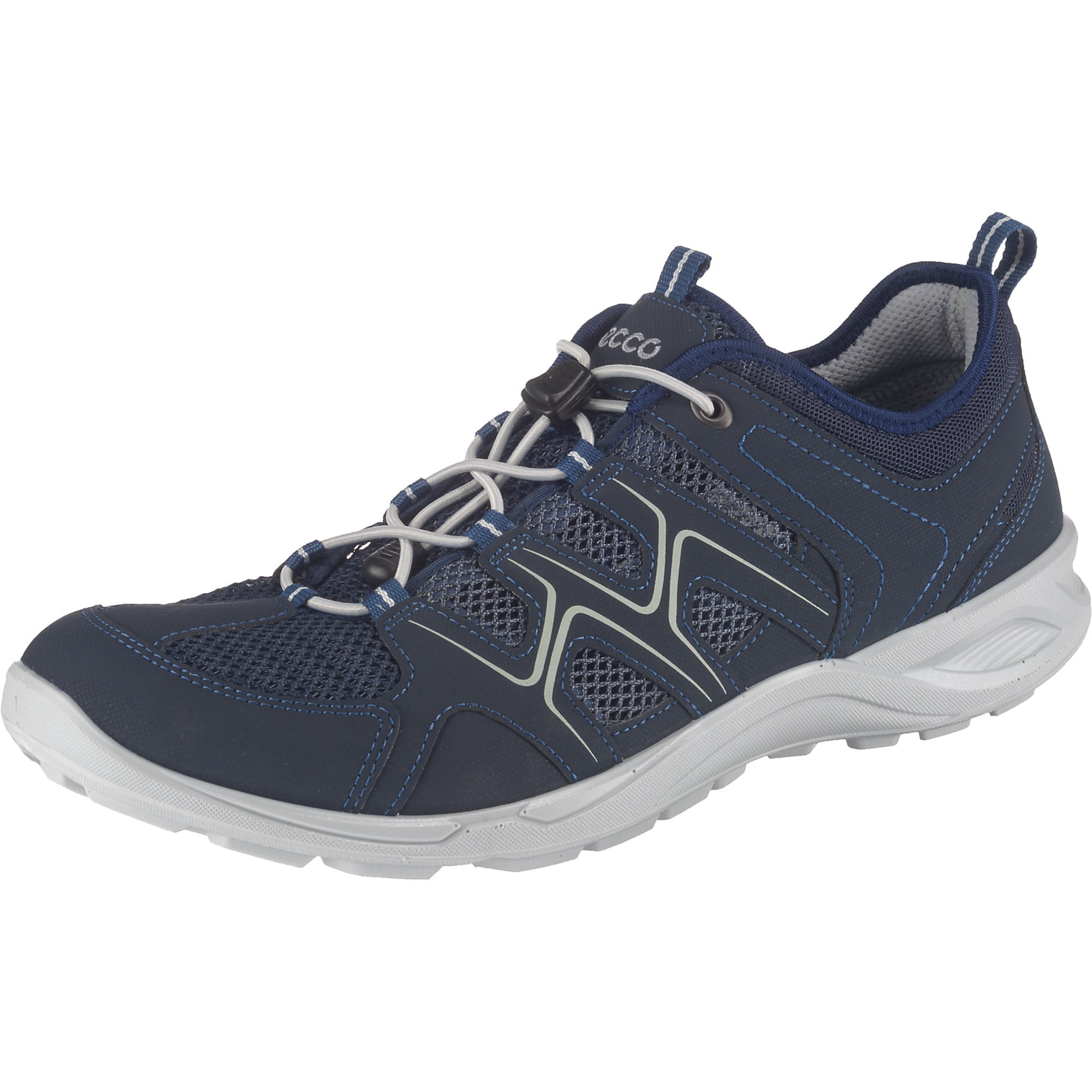 ECCO Sportinio stiliaus batai su raišteliais 'Terracruise'  šviesiai pilka / tamsiai mėlyna
