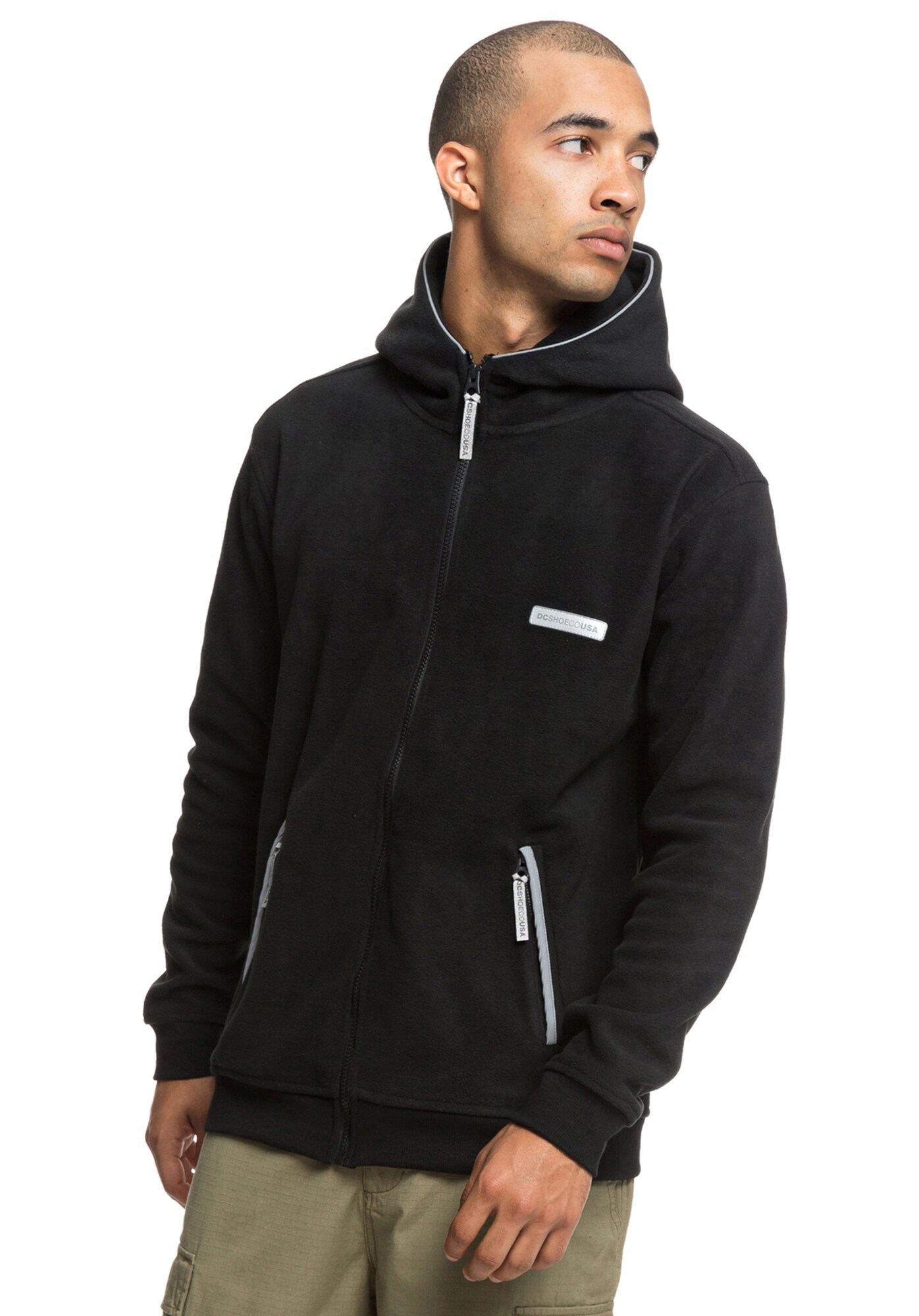 Dc Shoes Heren Funktionele Fleece Jas Beckerley Zwart dc shoes kopen in de aanbieding
