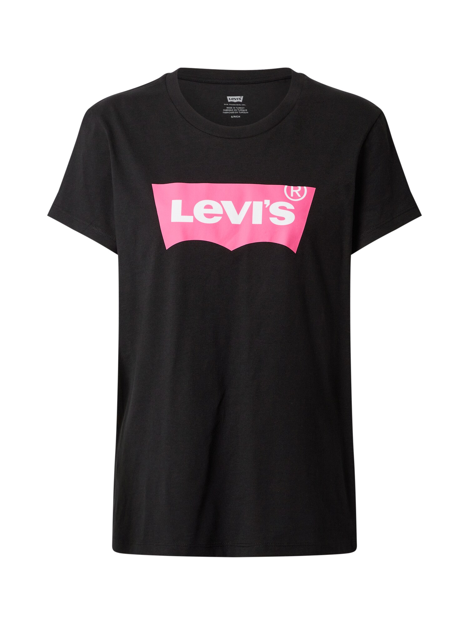 LEVI'S Marškinėliai 'THE PERFECT'  balta / juoda / rožinė