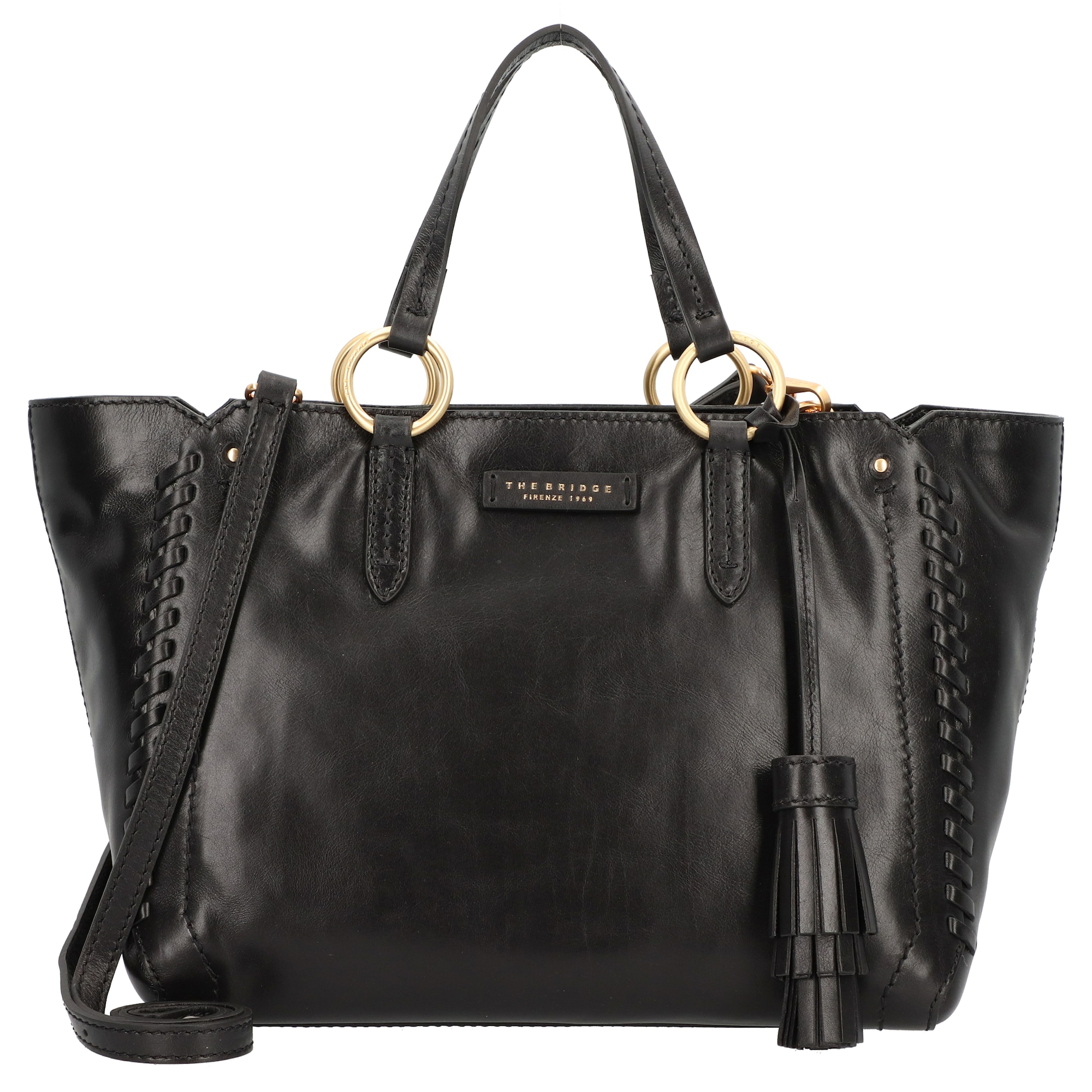 The Bridge Dames Handtas Vallombrosa Zwart the bridge kopen in de aanbieding