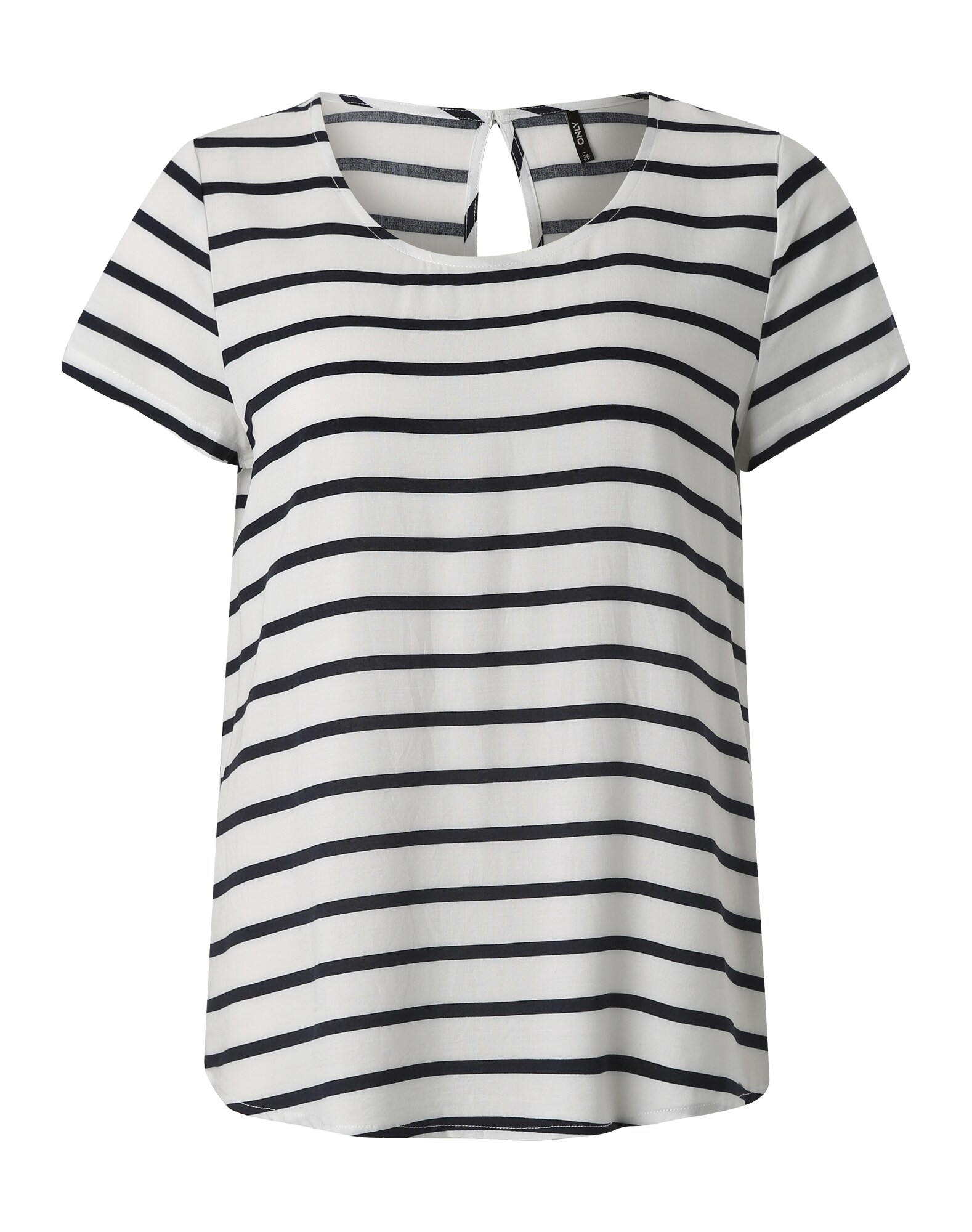 Only Dames Blouse Onlfirst Navy Wit only kopen in de aanbieding