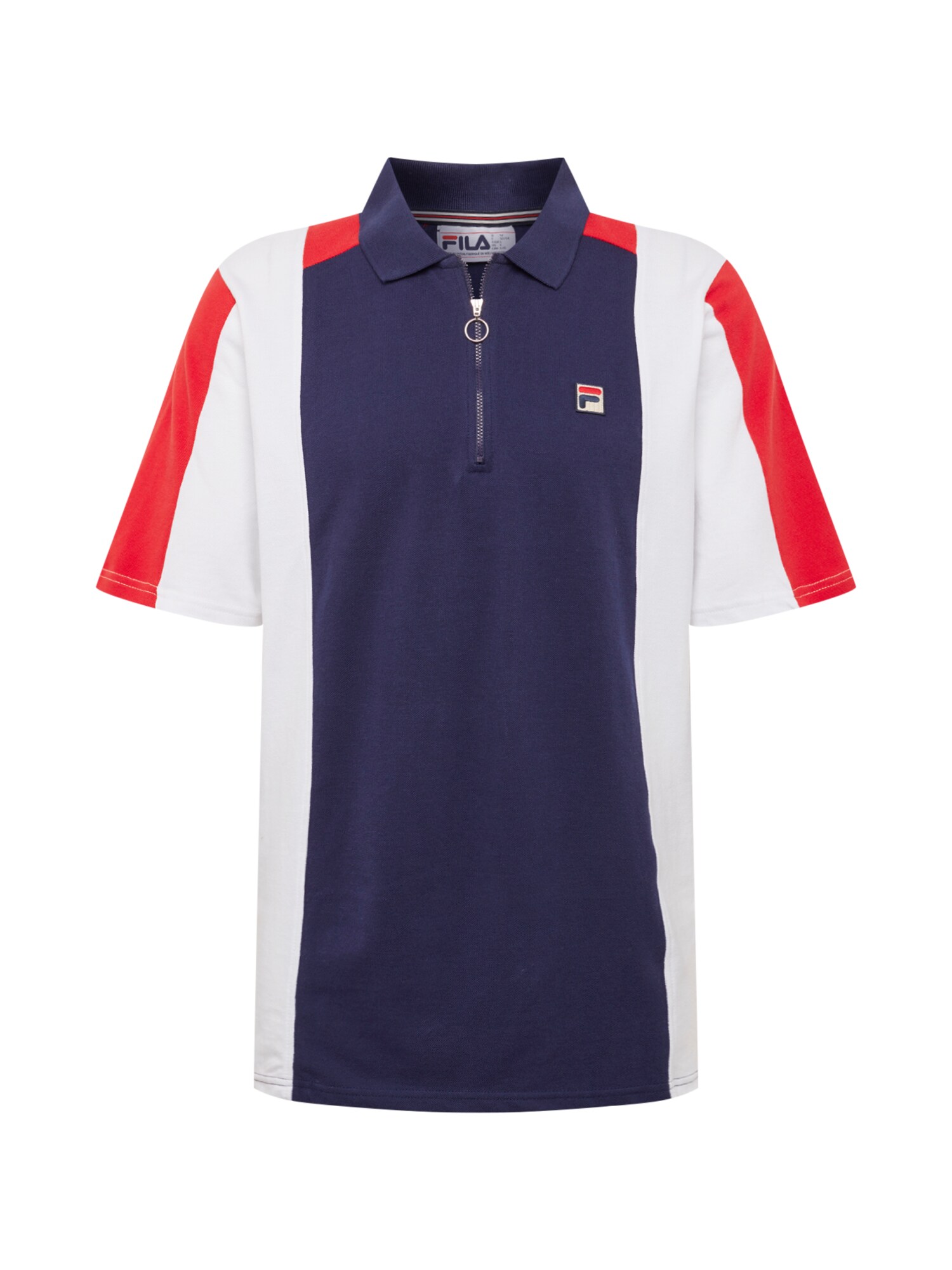 Fila Heren Shirt Archive Inspired Donkerblauw Rood Wit fila kopen in de aanbieding