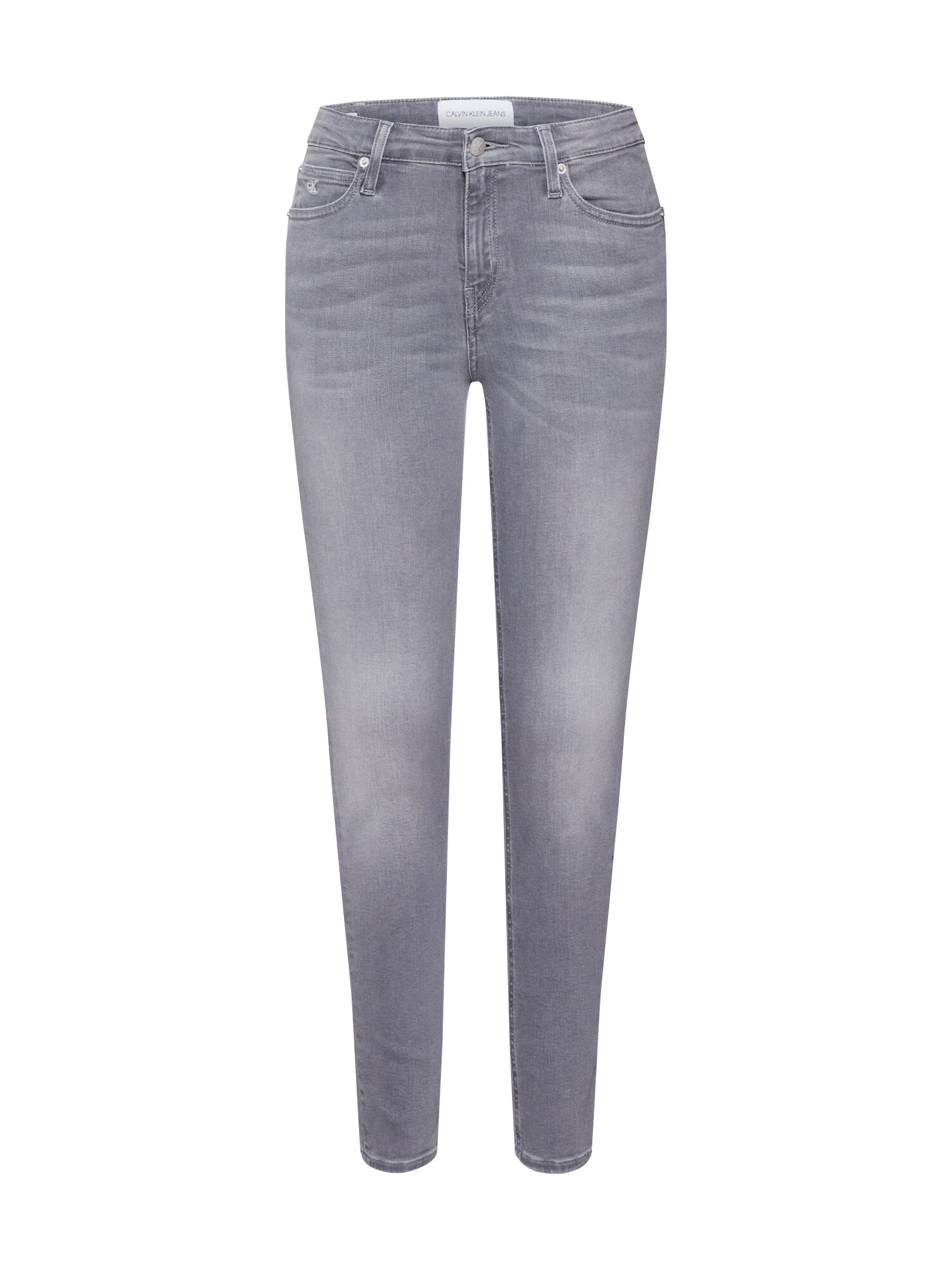 Calvin Klein Jeans Džinsai 'CKJ 011 MID RISE SKINNY ANKLE'  pilka