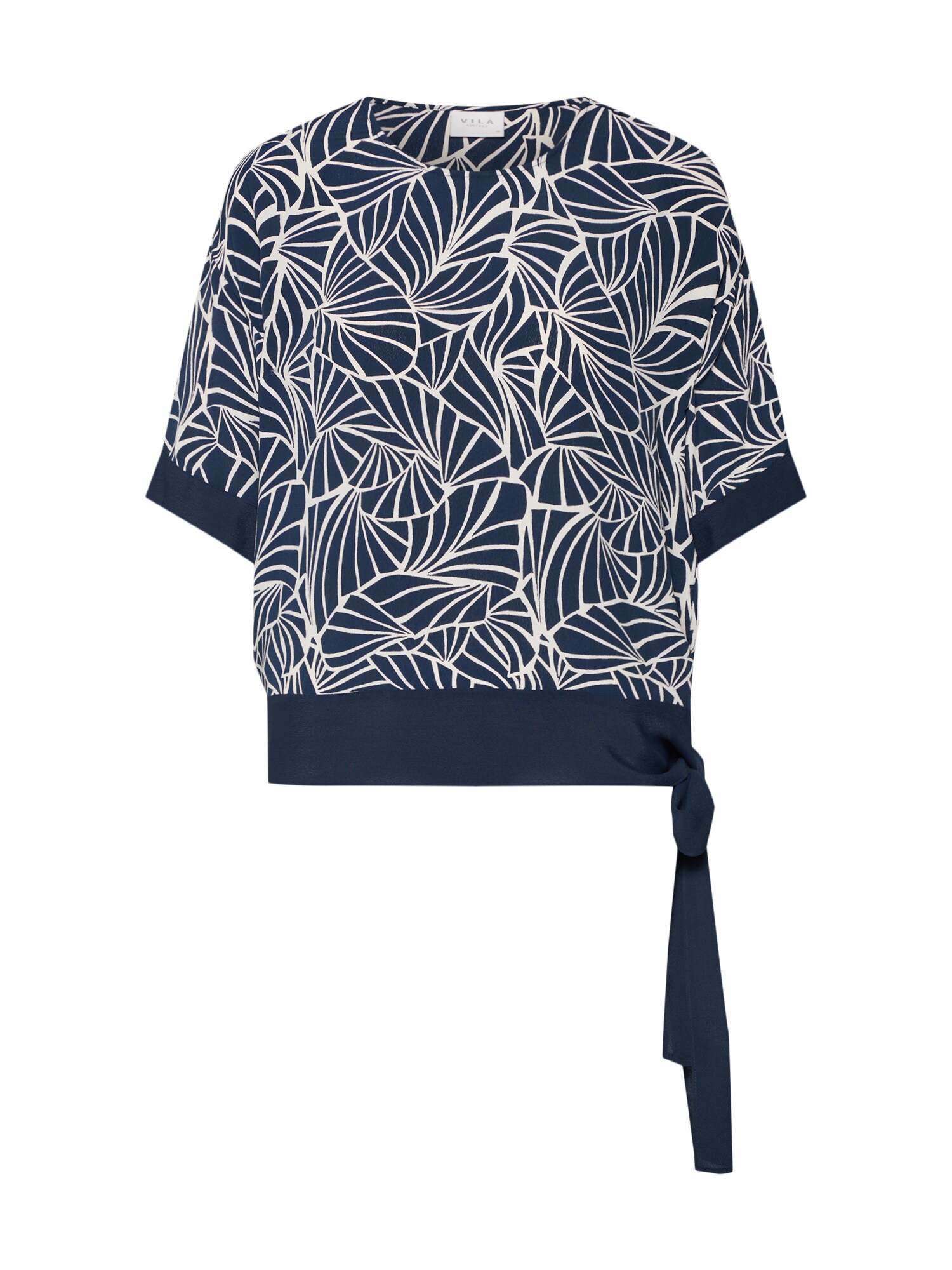 Vila Dames Shirt Aury Minya Blauw vila kopen in de aanbieding