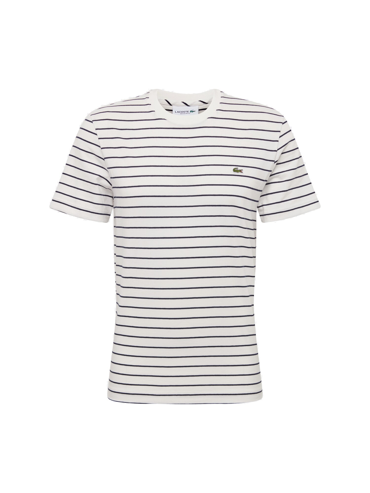 Lacoste Heren Shirt Marine Wit lacoste kopen in de aanbieding