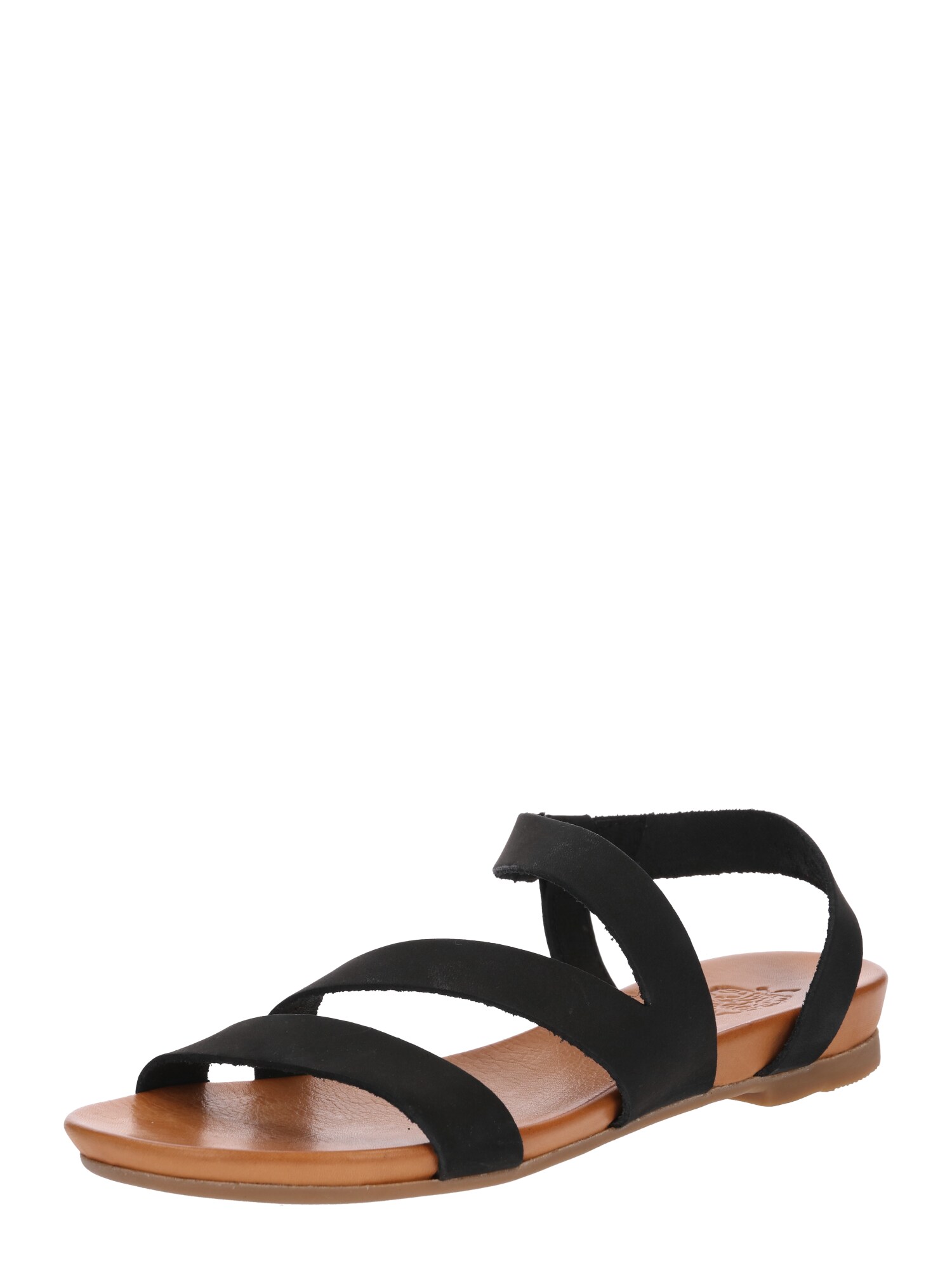 Apple Of Eden Dames Sandalen Met Riem Dena Beige Zwart apple of eden kopen in de aanbieding