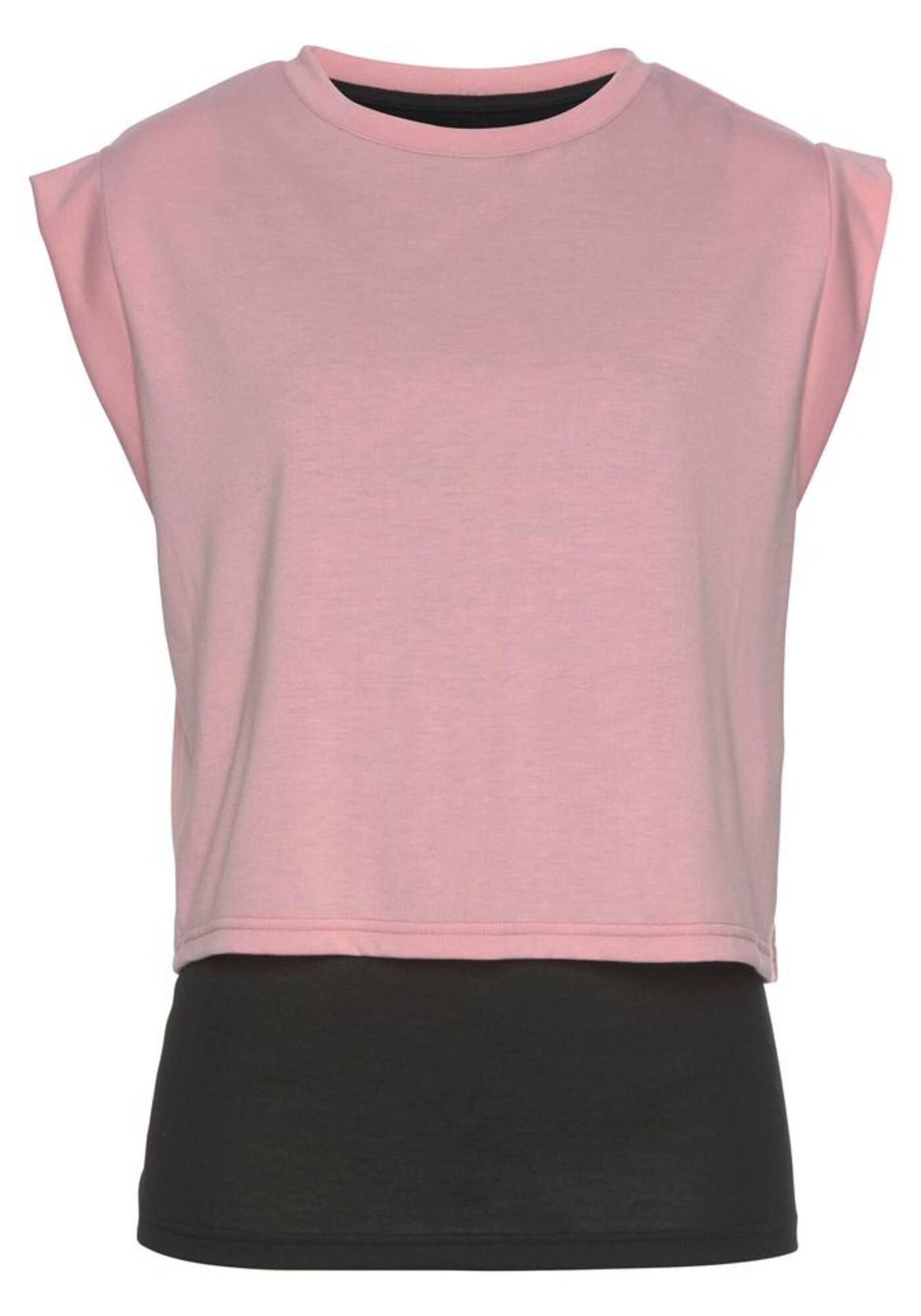 LASCANA ACTIVE Tricou funcțional  roz / negru