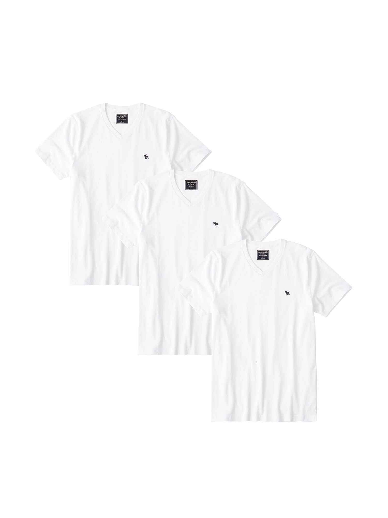 Abercrombie & Fitch T-Shirt weiß / schwarz