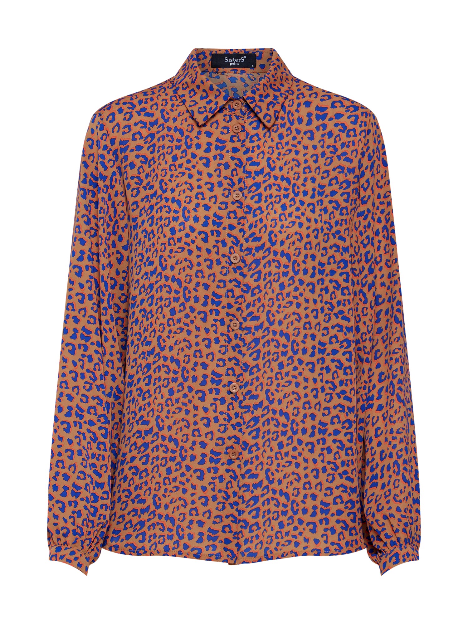 Sisters Point Dames Blouse Gada Sh Blauw Lichtoranje sisters point kopen in de aanbieding