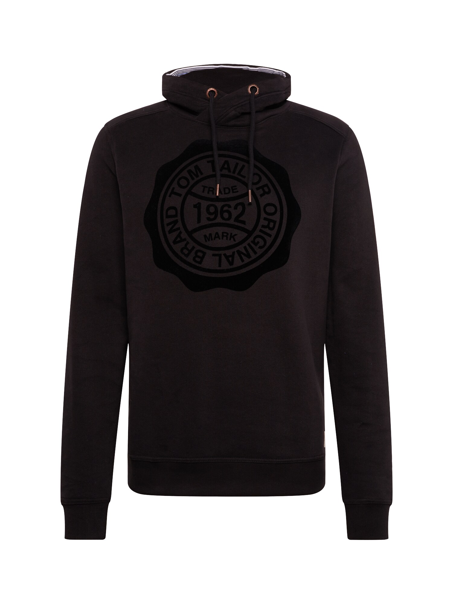 Tom Tailor Heren Sweatshirt Zwart tom tailor kopen in de aanbieding