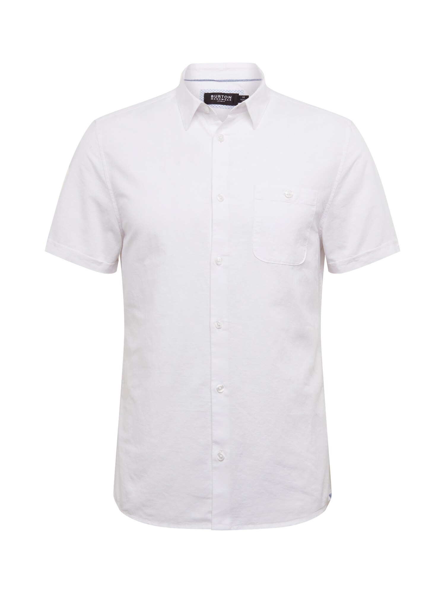 BURTON MENSWEAR LONDON Dalykiniai marškiniai 'WHITE LINEN'  balta