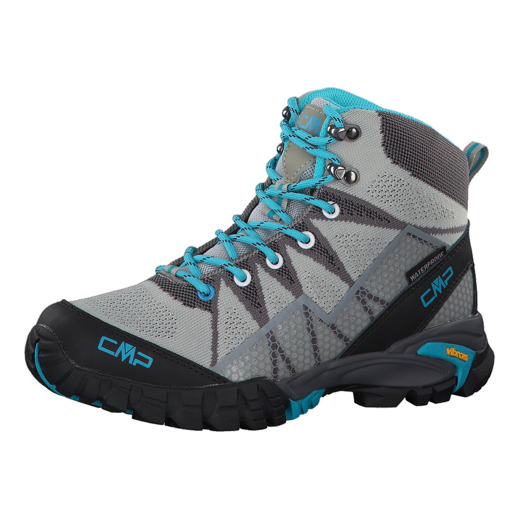Cmp Dames Boots Tauri Mid Wp Turquoise Grijs Zwart cmp kopen in de aanbieding