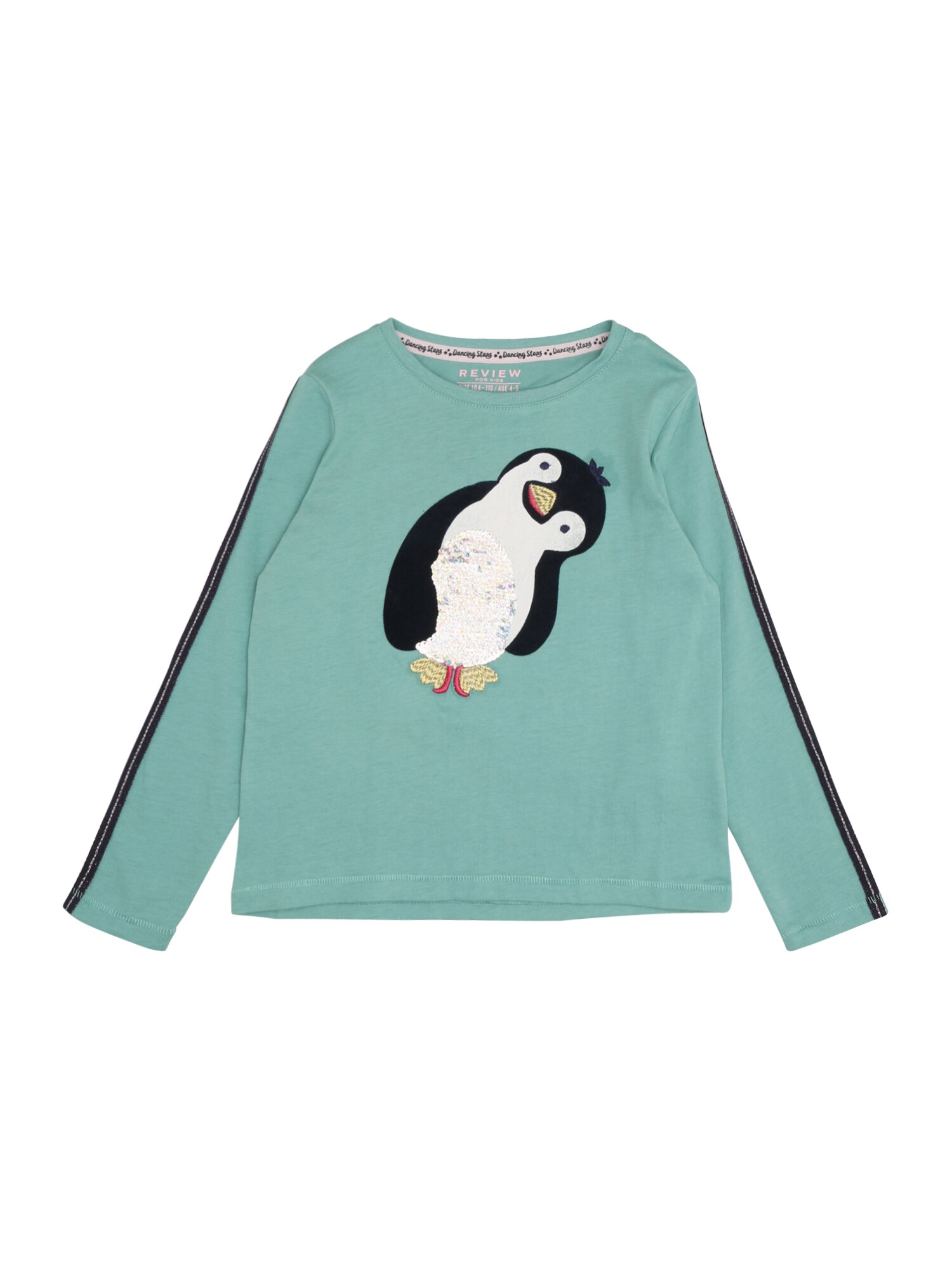 Review For Kids Meisjes Shirt Kg 19 T102 Nachtblauw Jade Groen Wit review for kids kopen in de aanbieding