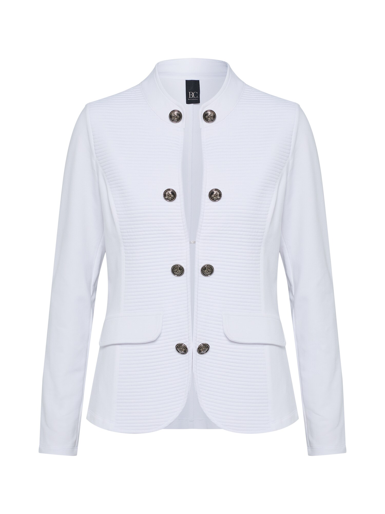 Heine Sweatblazer mit Stehkragen weiß