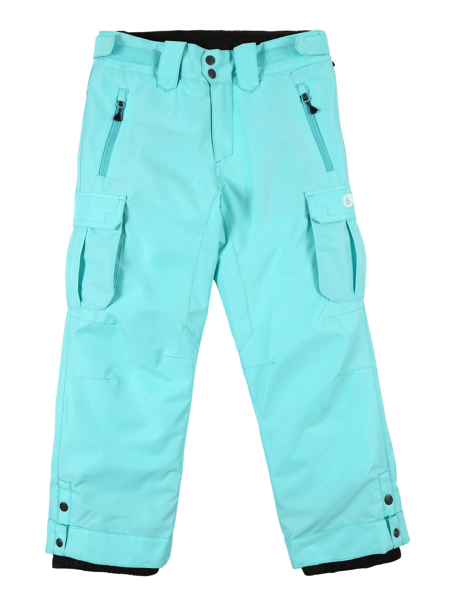 Picture Organic Clothing Laisvalaikio kelnės 'August'  turkio spalva / neoninė mėlyna / juoda