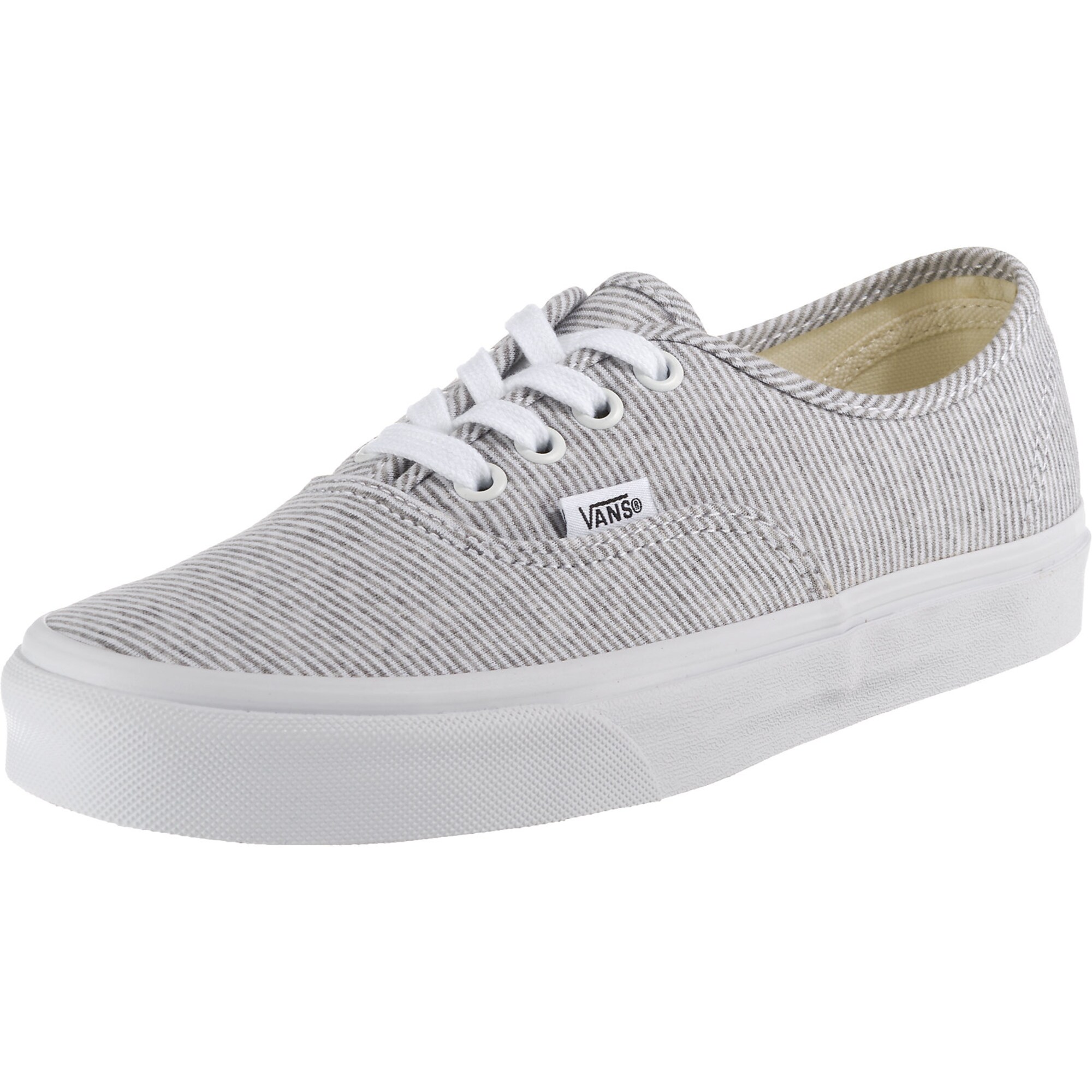 Vans Dames Sneakers Laag Authentic Grijs Gemeleerd Wit vans kopen in de aanbieding