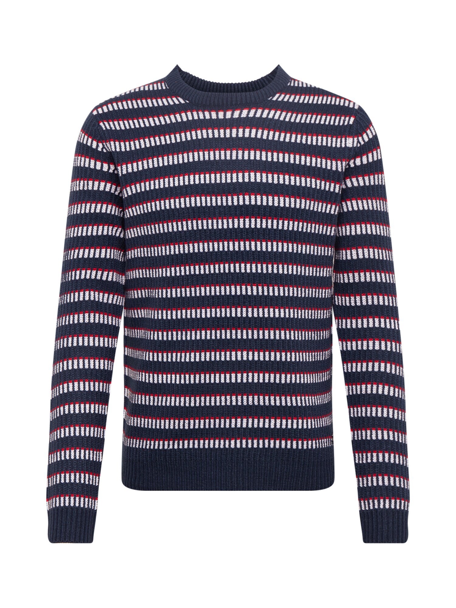 Only & Sons Megztinis 'LASCO'  balta / tamsiai mėlyna / raudona