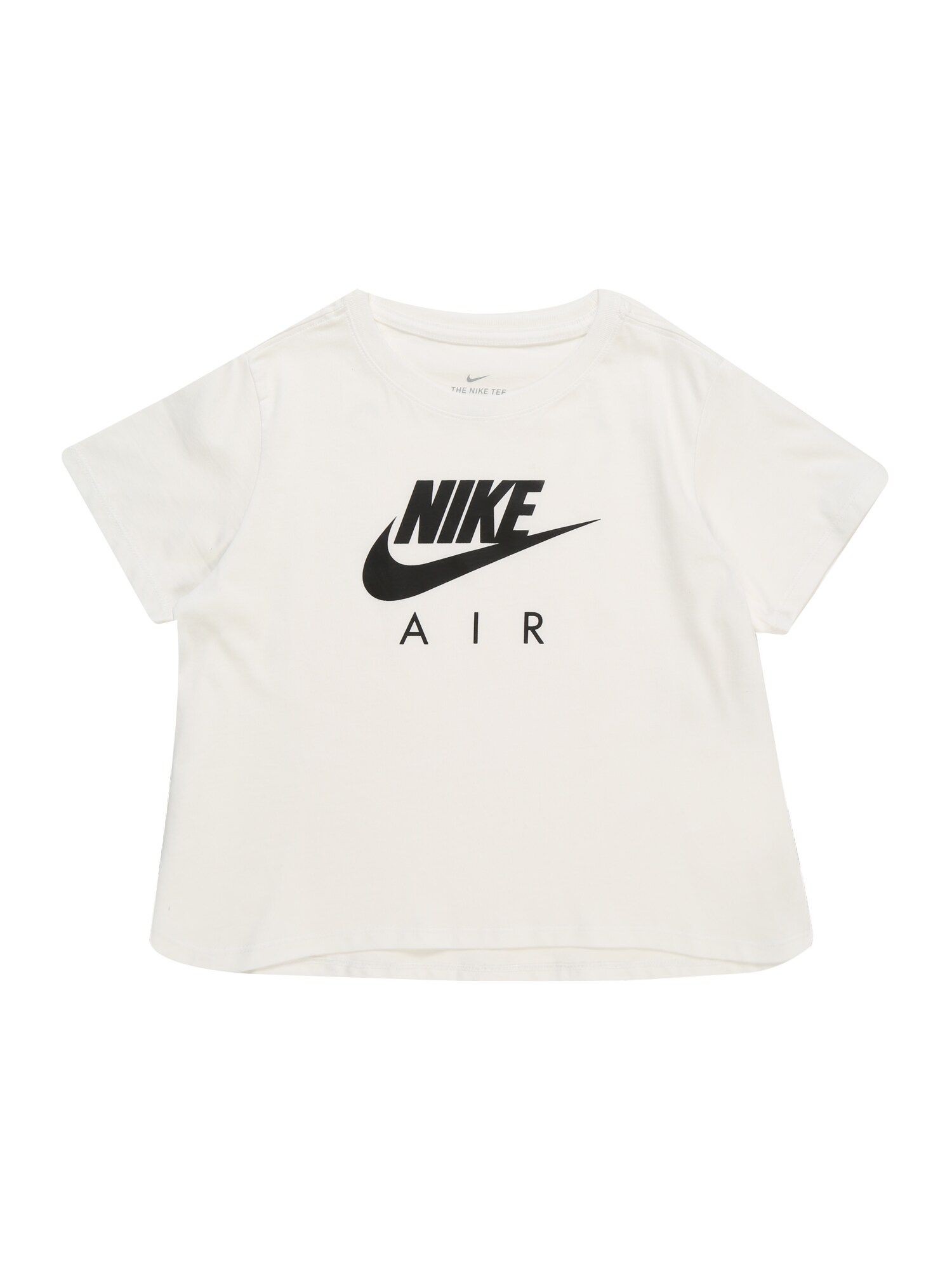 Nike Sportswear Marškinėliai 'G NSW NIKE AIR CROP'  juoda / balta