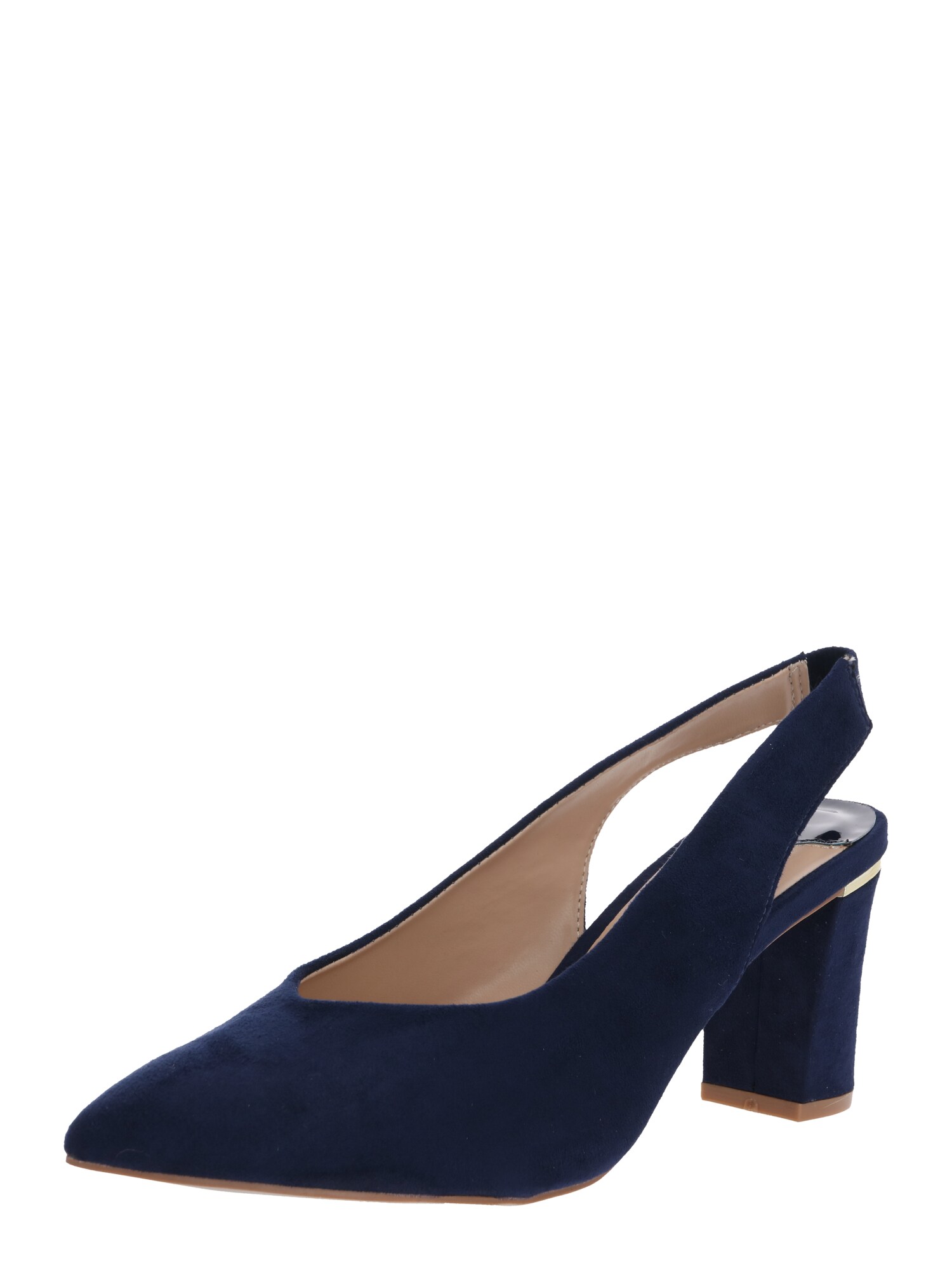 Dorothy Perkins Basutės 'WIDE FIT NAVY EMILY SLING BACK COURT'  tamsiai mėlyna