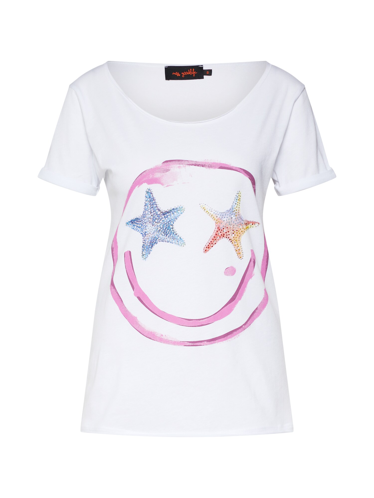 Miss Goodlife Dames Shirt Gemengde Kleuren Wit miss goodlife kopen in de aanbieding