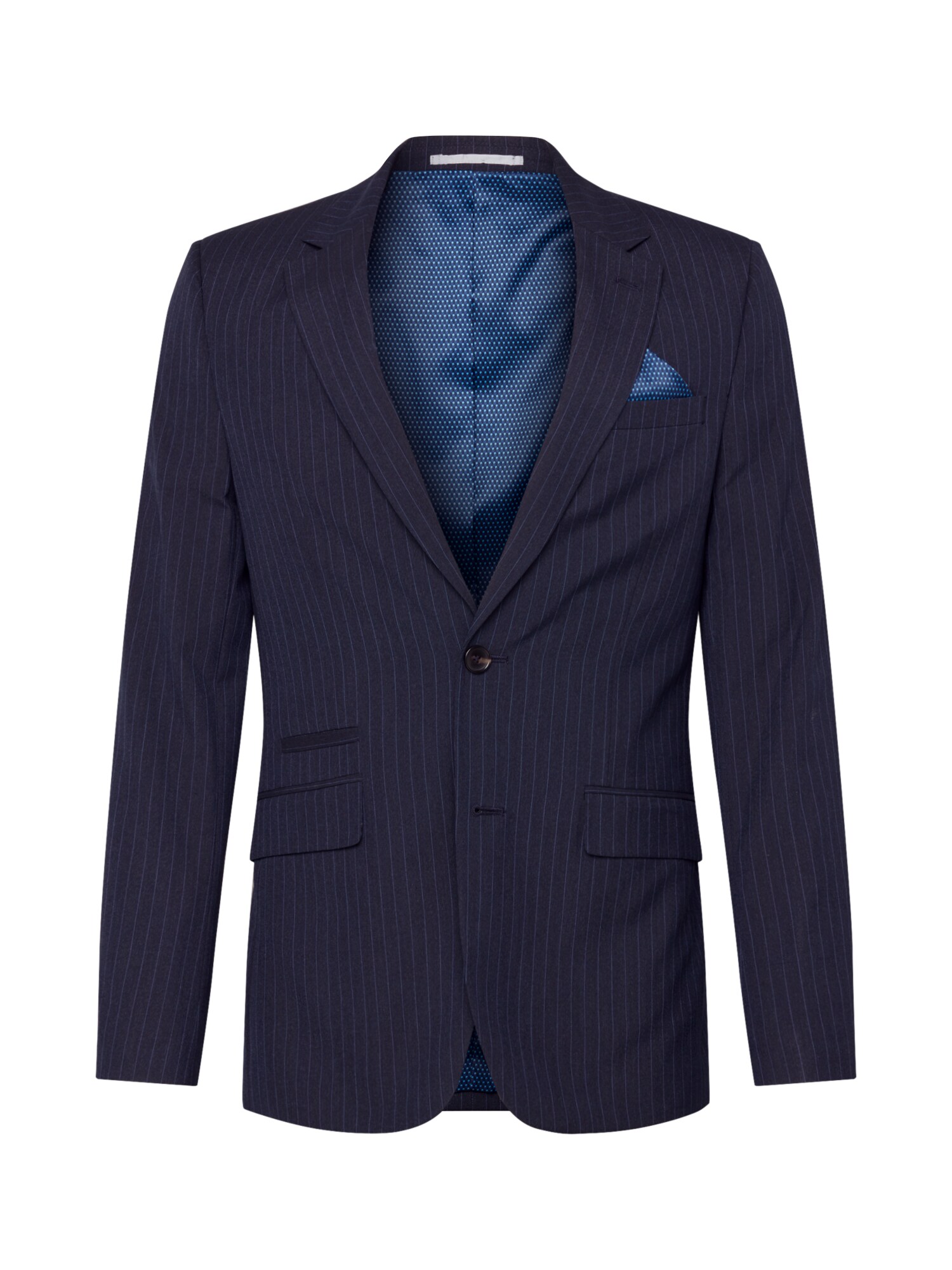 BURTON MENSWEAR LONDON Švarkas 'PINSTRIPE'  tamsiai mėlyna