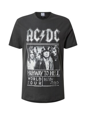 AMPLIFIED Camiseta 'ACDC HIGHWAY TO HELL'  gris oscuro