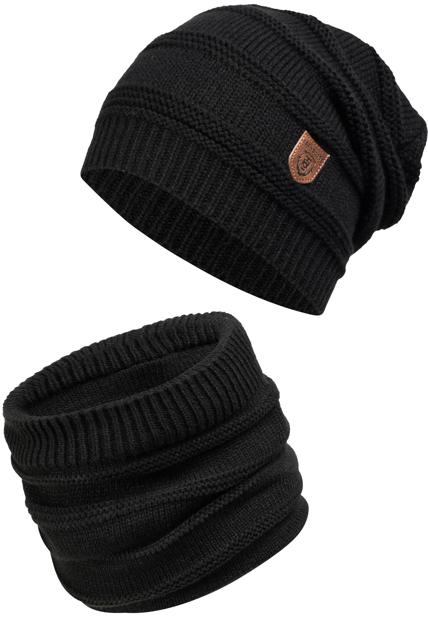 INDICODE JEANS Wintermütze schwarz