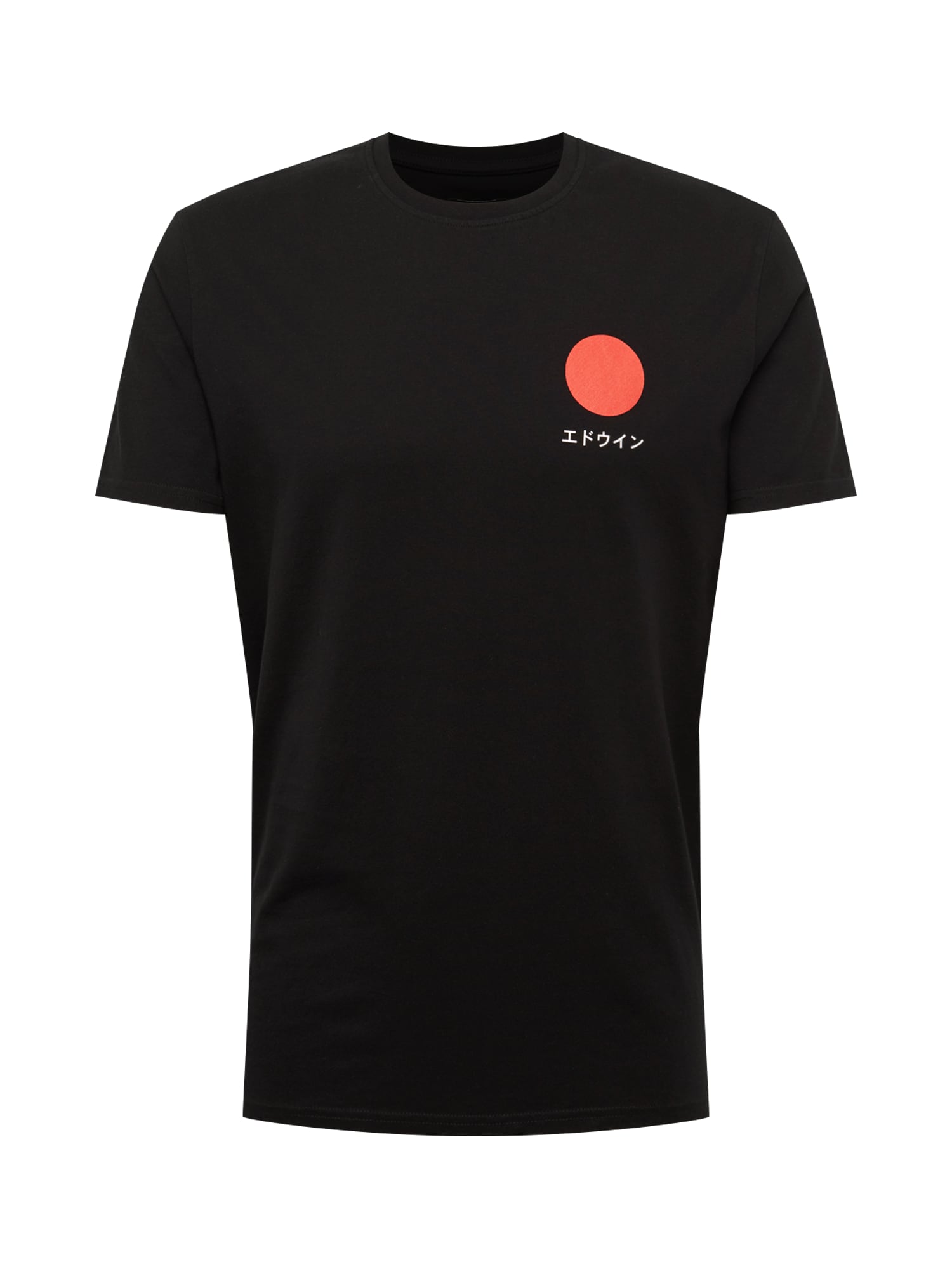 EDWIN Marškinėliai 'Japanese Sun TS' raudona / juoda / balta