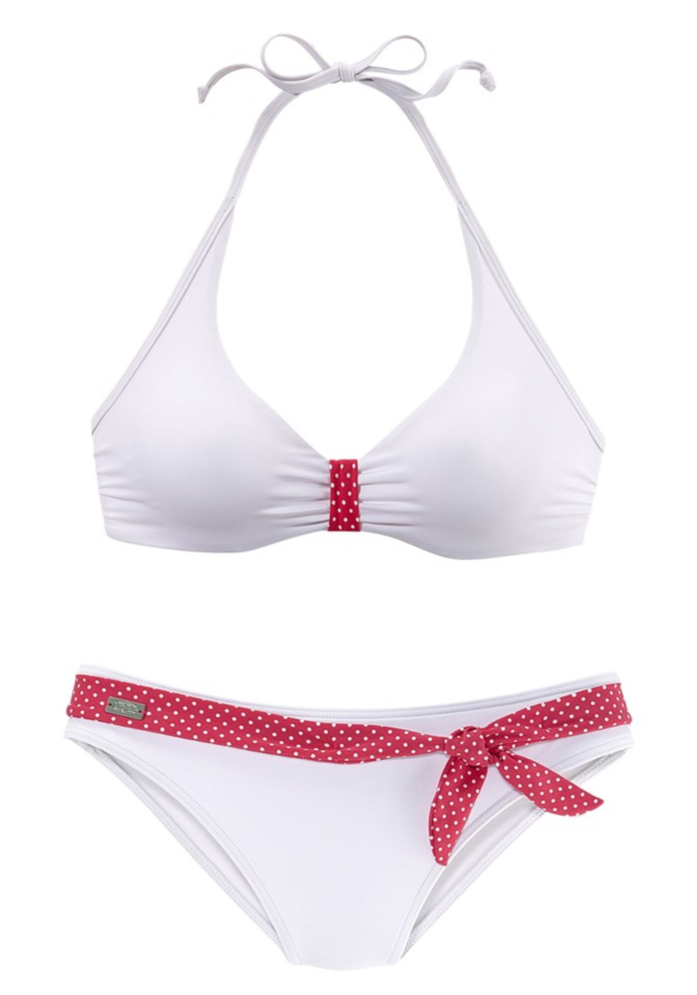 BUFFALO Bikinis  rožinė / balta