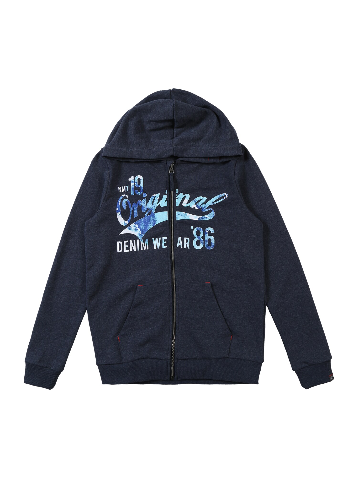 Name It Jongens Sweatvest Blauw Aqua Duifblauw Wit name it kopen in de aanbieding