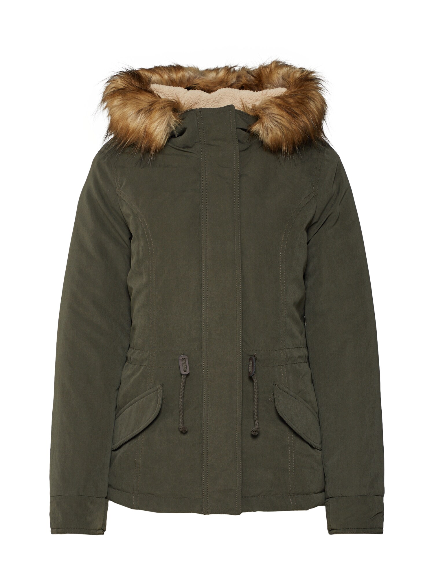 Only Dames Winterparka New Lucca Olijfgroen only kopen in de aanbieding