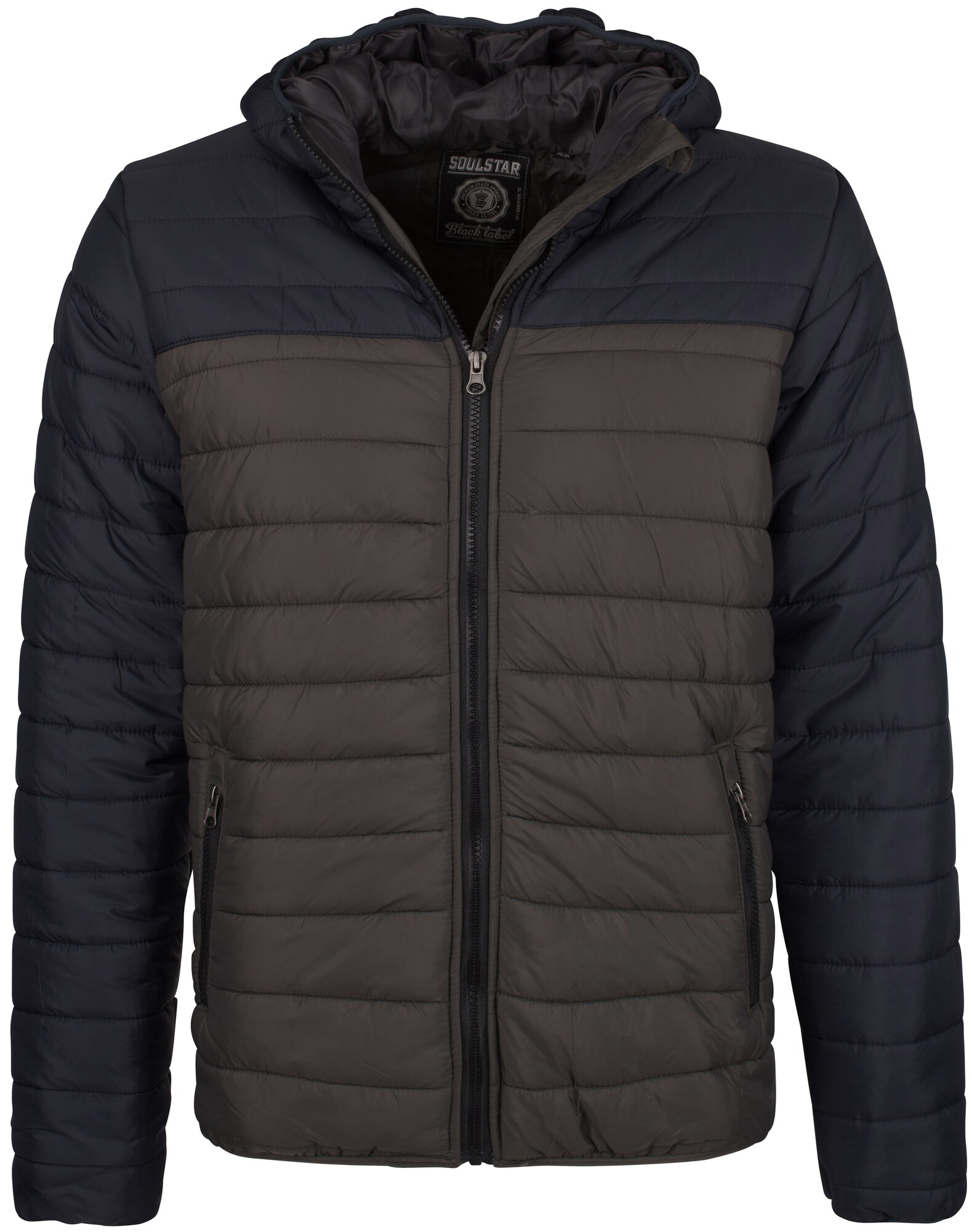 Soulstar Heren Winterjas Blauw Kaki soulstar kopen in de aanbieding