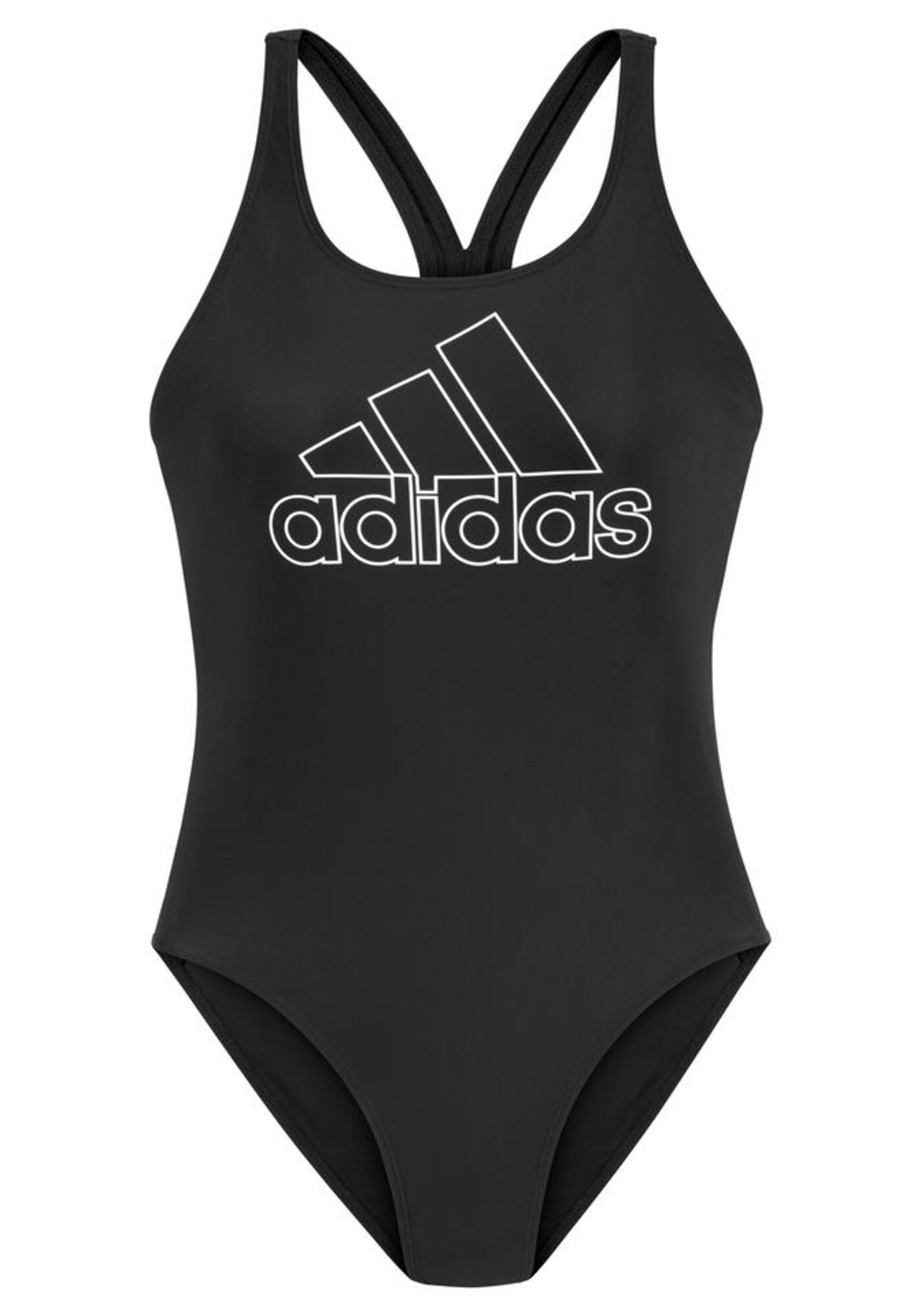 ADIDAS PERFORMANCE Sportinis maudymosi kostiumėlis  juoda / balta