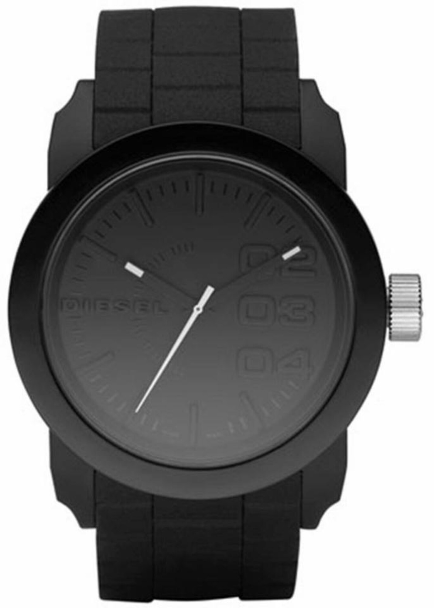 DIESEL Analoginis (įprastinio dizaino) laikrodis 'DOUBLE DOWN'  pilka / juoda